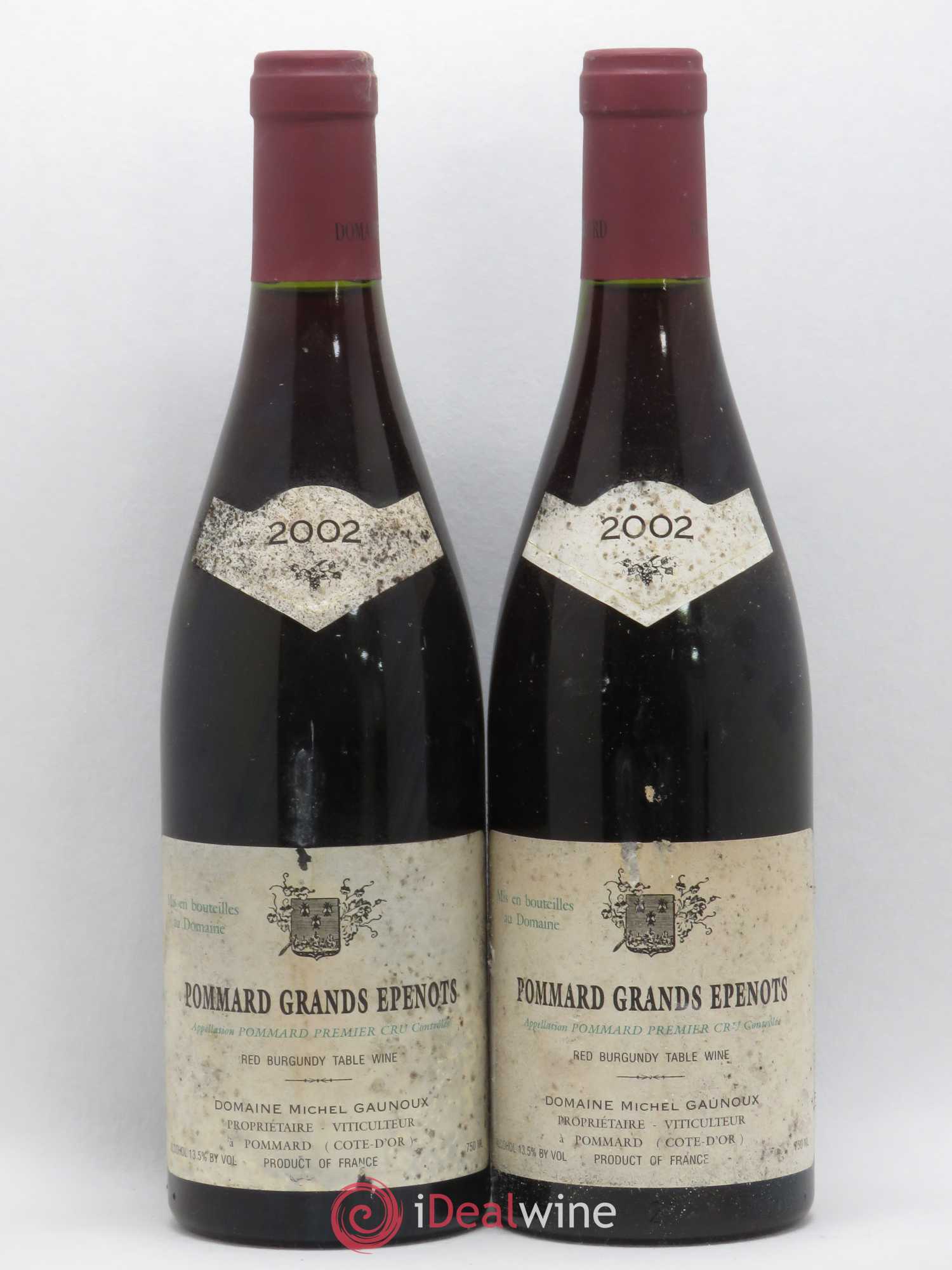 Pommard 1er Cru Grands Epenots Michel Gaunoux 2002 - Lot de 2 bouteilles - 0