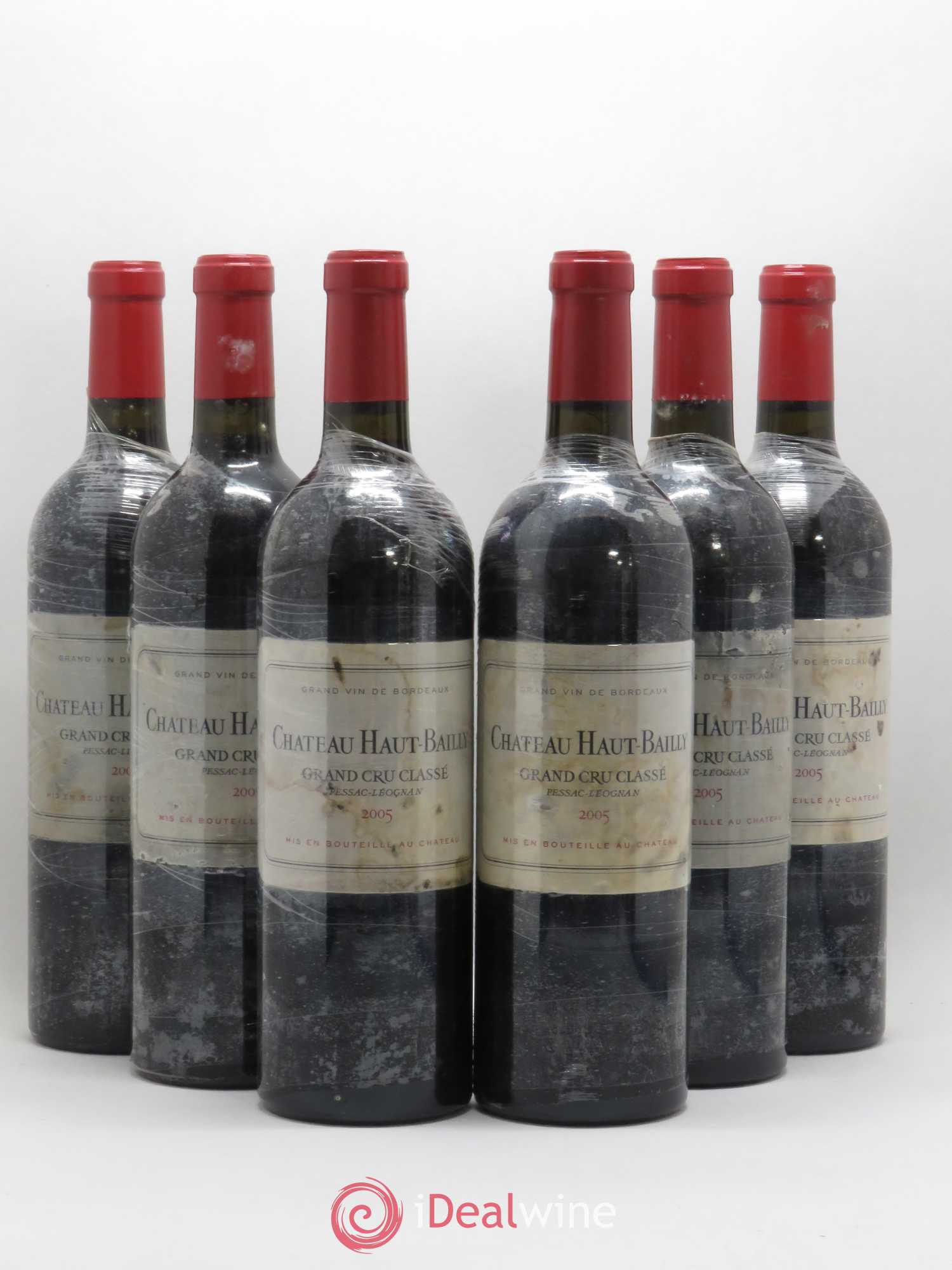 Château Haut-Bailly Cru Classé de Graves 2005 - Lot de 6 bouteilles - 0