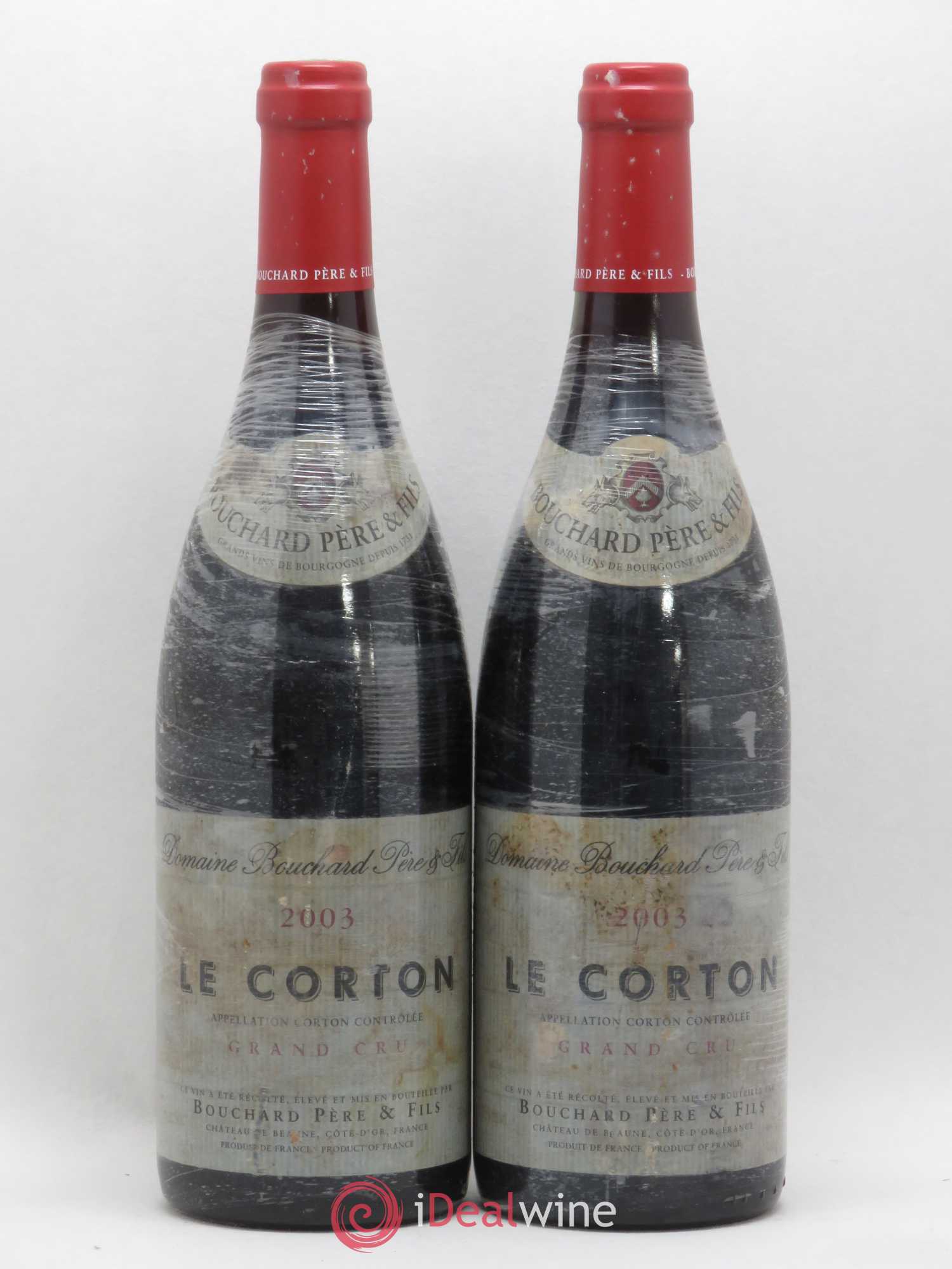 Corton Grand Cru Le Corton Bouchard Père & Fils 2003 - Lot de 2 bouteilles - 0