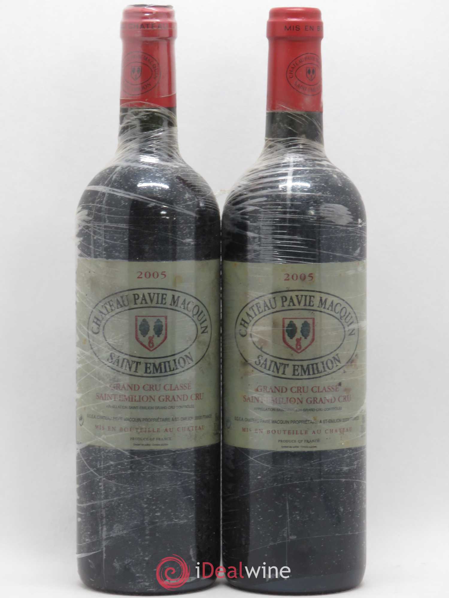 Château Pavie Macquin 1er Grand Cru Classé B 2005 - Lot de 2 bouteilles - 0
