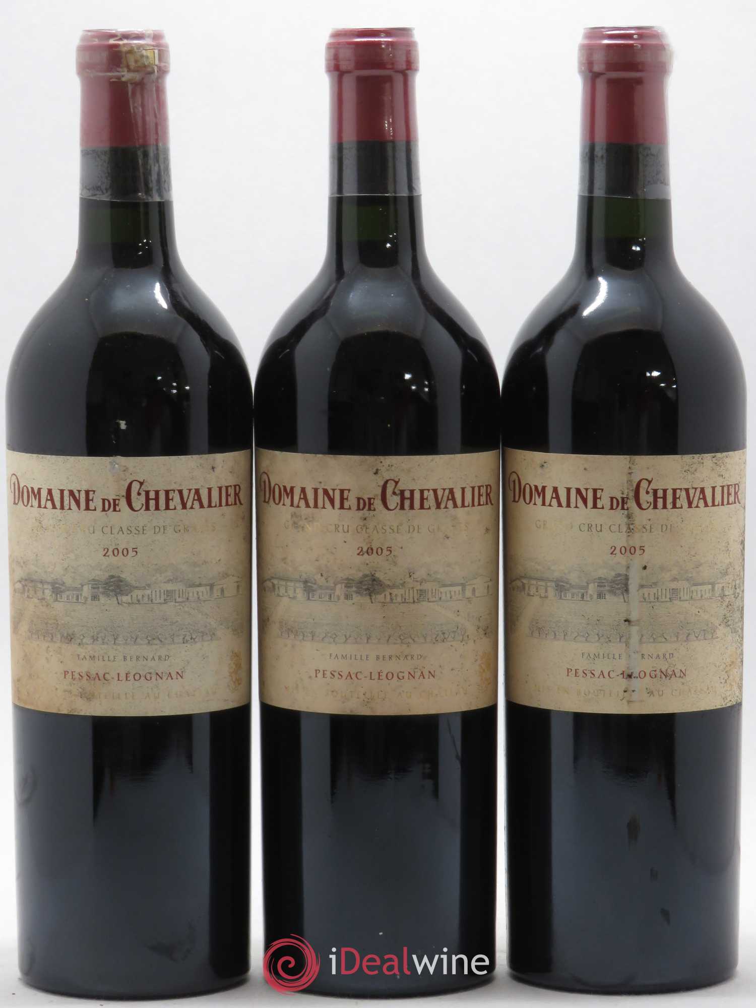 Domaine de Chevalier Cru Classé de Graves 2005 - Lot de 3 bouteilles - 0
