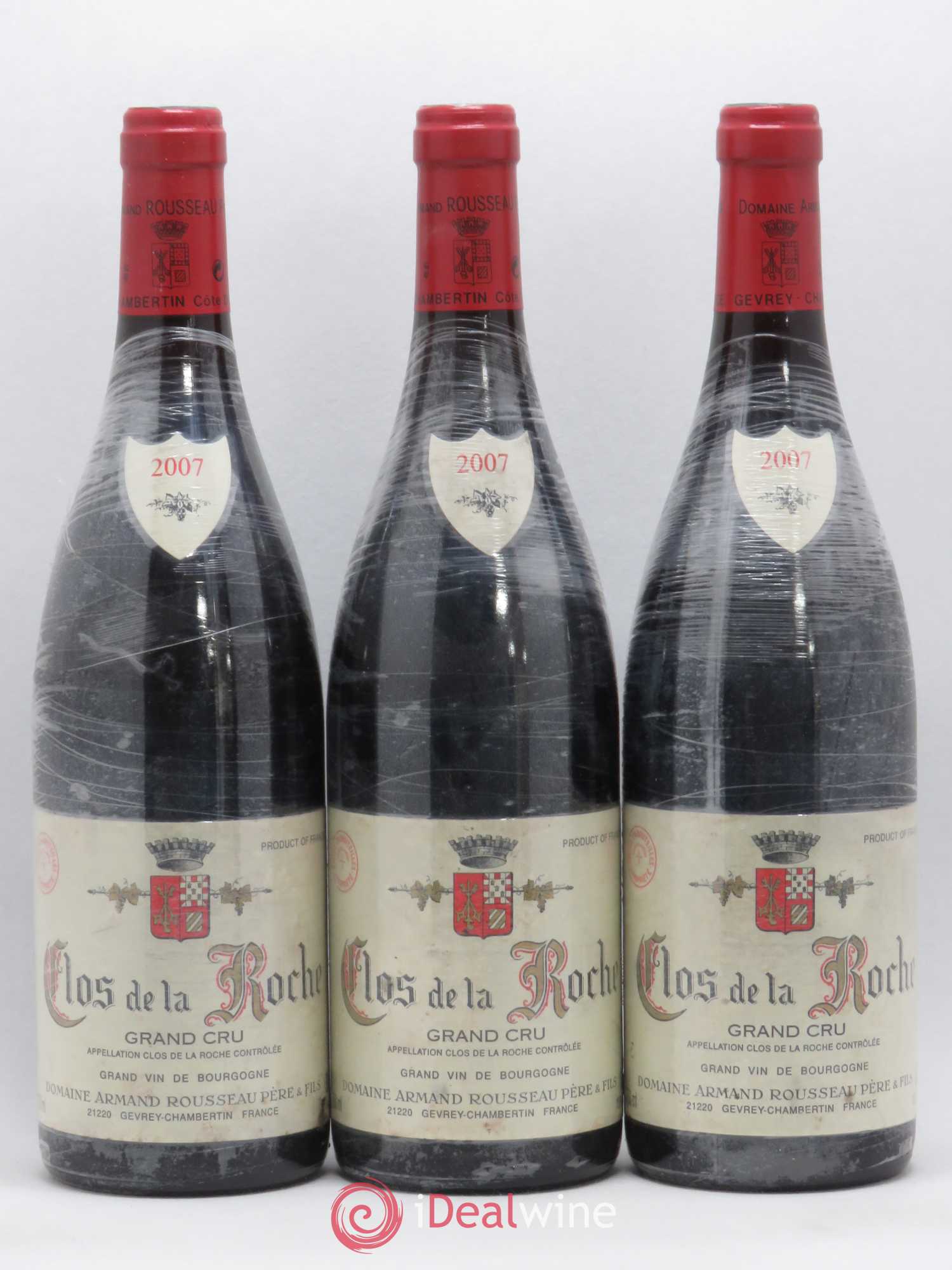 Clos de la Roche Grand Cru Armand Rousseau (Domaine) 2007 - Posten von 3 Flaschen - 0