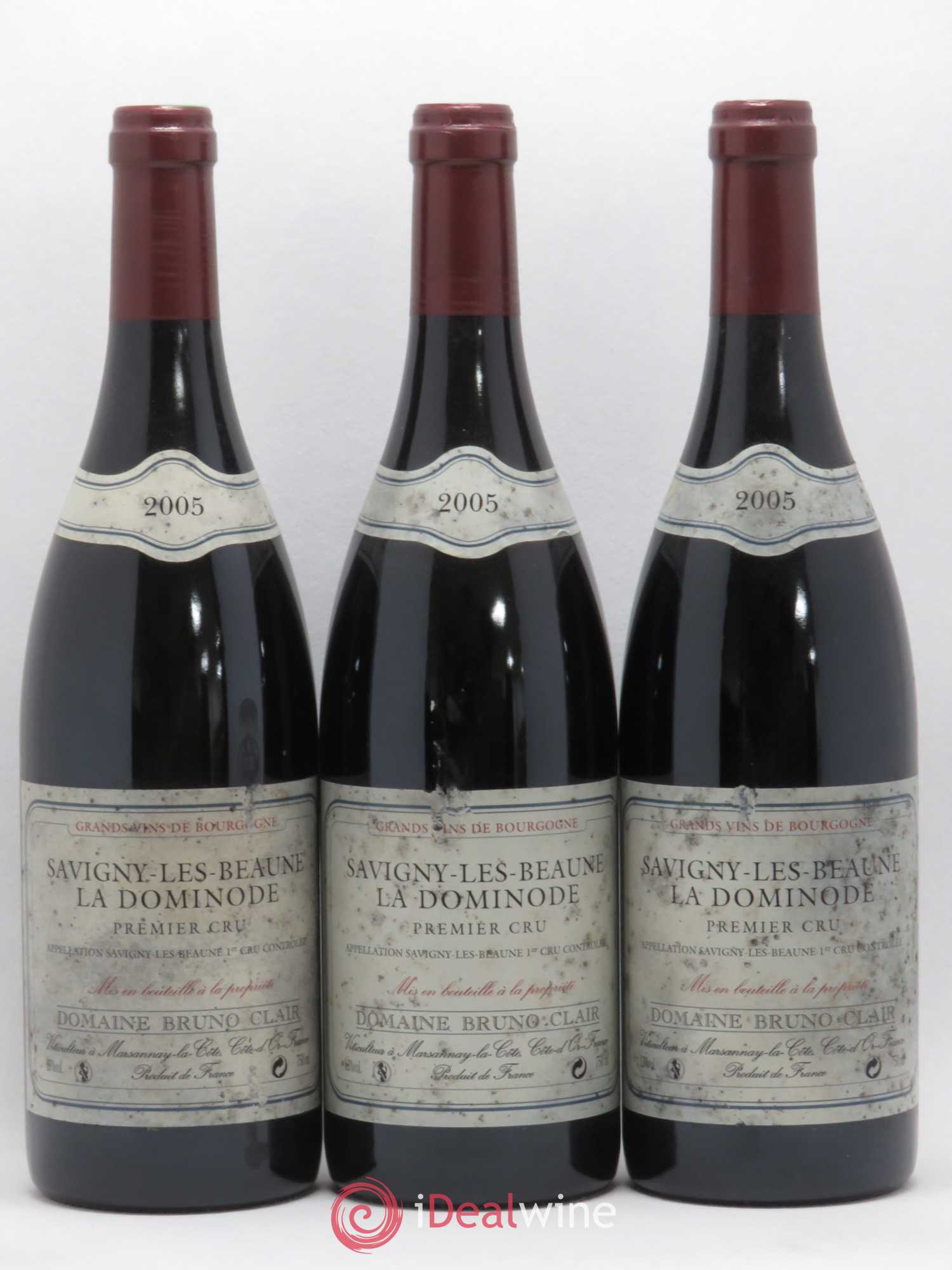 Savigny-lès-Beaune 1er Cru La Dominode Bruno Clair (Domaine) 2005 - Lot de 3 bouteilles - 0