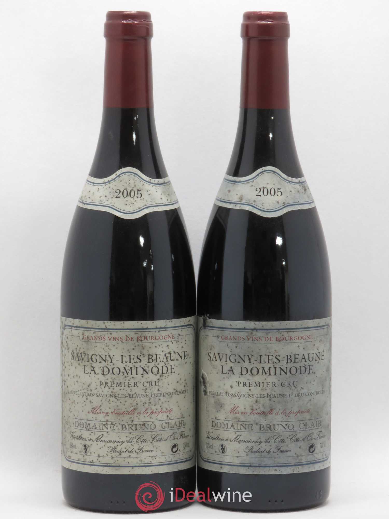 Savigny-lès-Beaune 1er Cru La Dominode Bruno Clair (Domaine) 2005 - Lot de 2 bouteilles - 0