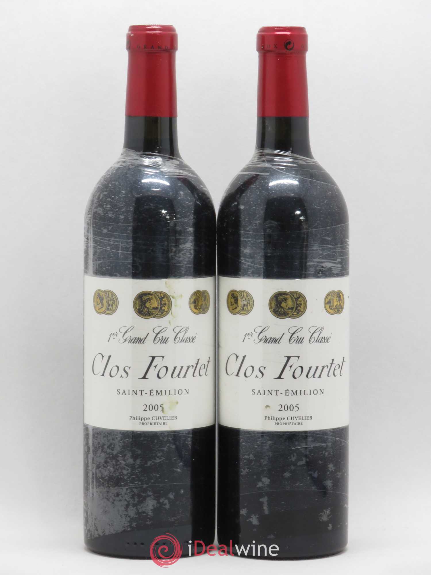 Clos Fourtet 1er Grand Cru Classé B 2005 - Lot de 2 bouteilles - 0