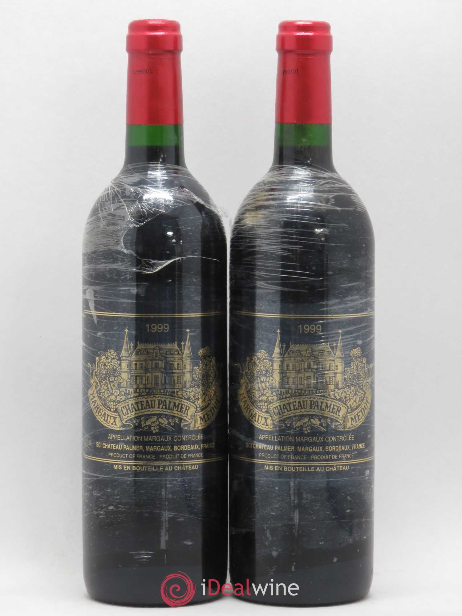 Château Palmer 3ème Grand Cru Classé 1999 - Lot de 2 bouteilles - 0