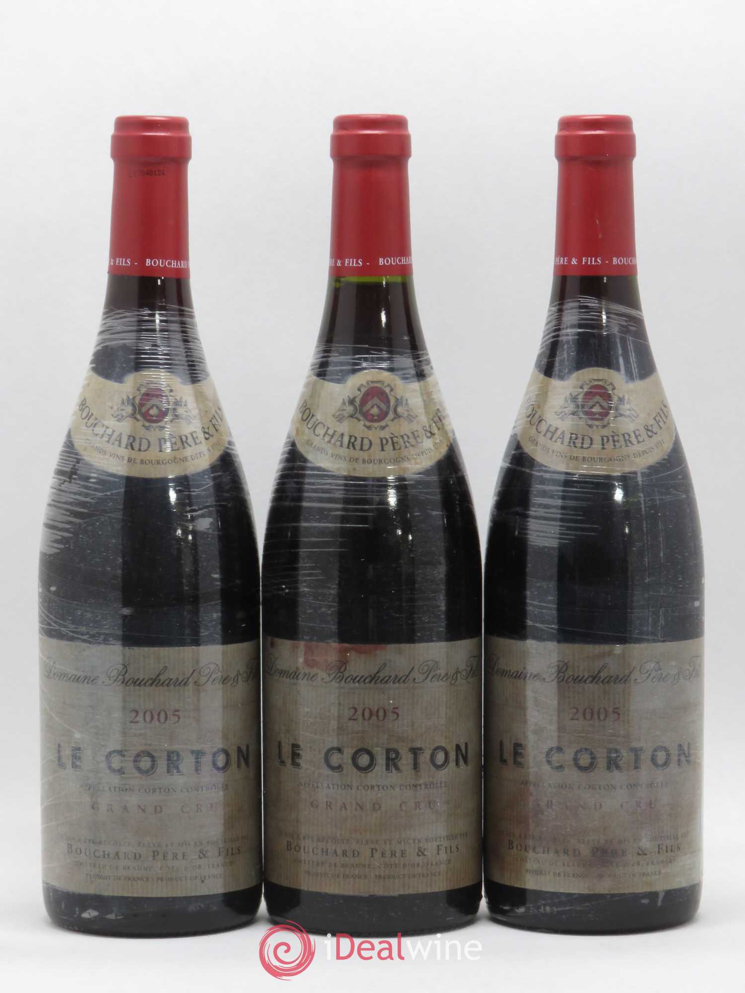 Corton Grand Cru Le Corton Bouchard Père & Fils 2005 - Lot de 3 bouteilles - 0