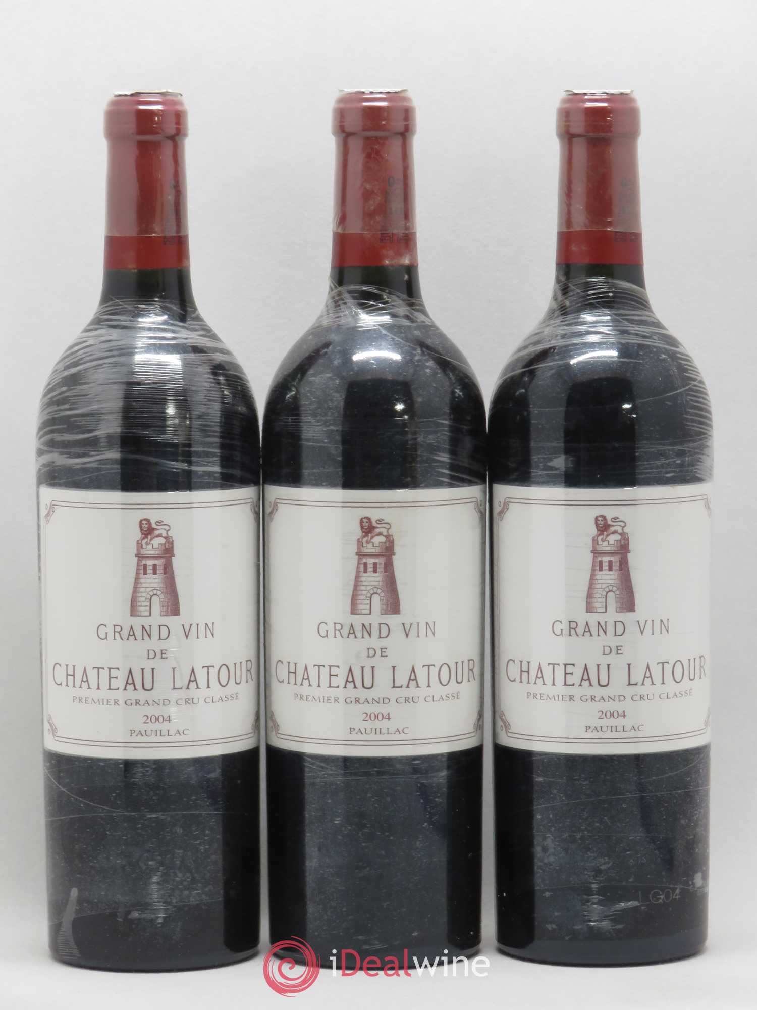 Château Latour 1er Grand Cru Classé 2004 - Lot de 3 bouteilles - 0