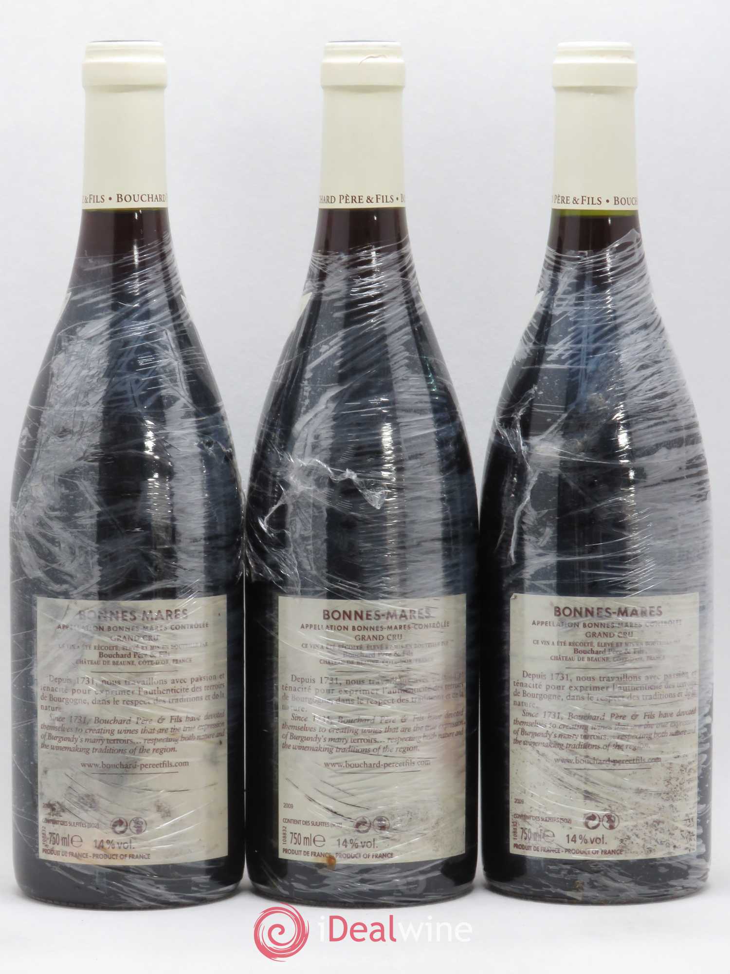 Bonnes-Mares Grand Cru Bouchard Père & Fils 2009 - Lot de 3 bouteilles - 1