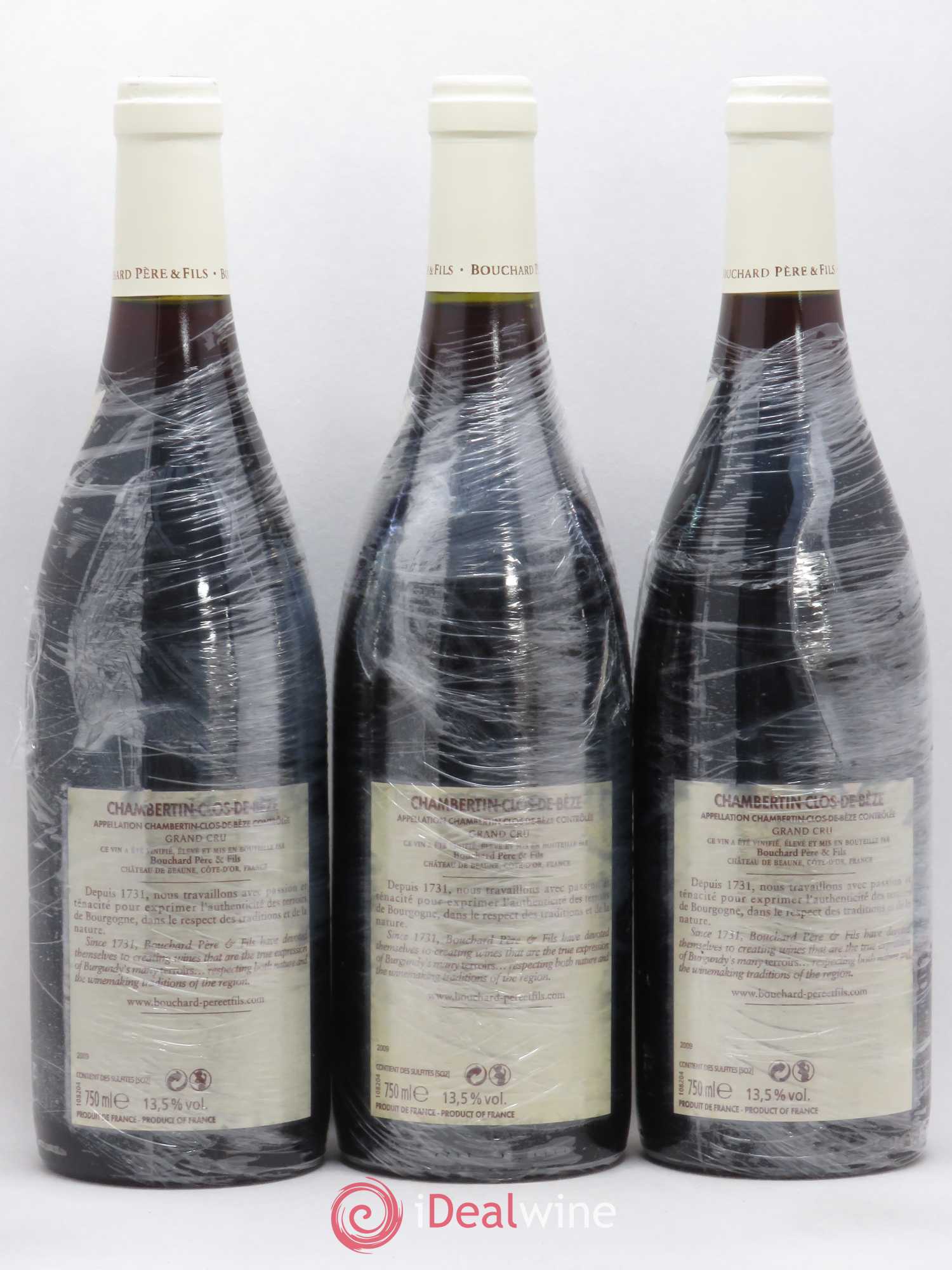 Chambertin Clos de Bèze Grand Cru Bouchard Père & Fils 2009 - Lot de 3 bouteilles - 1