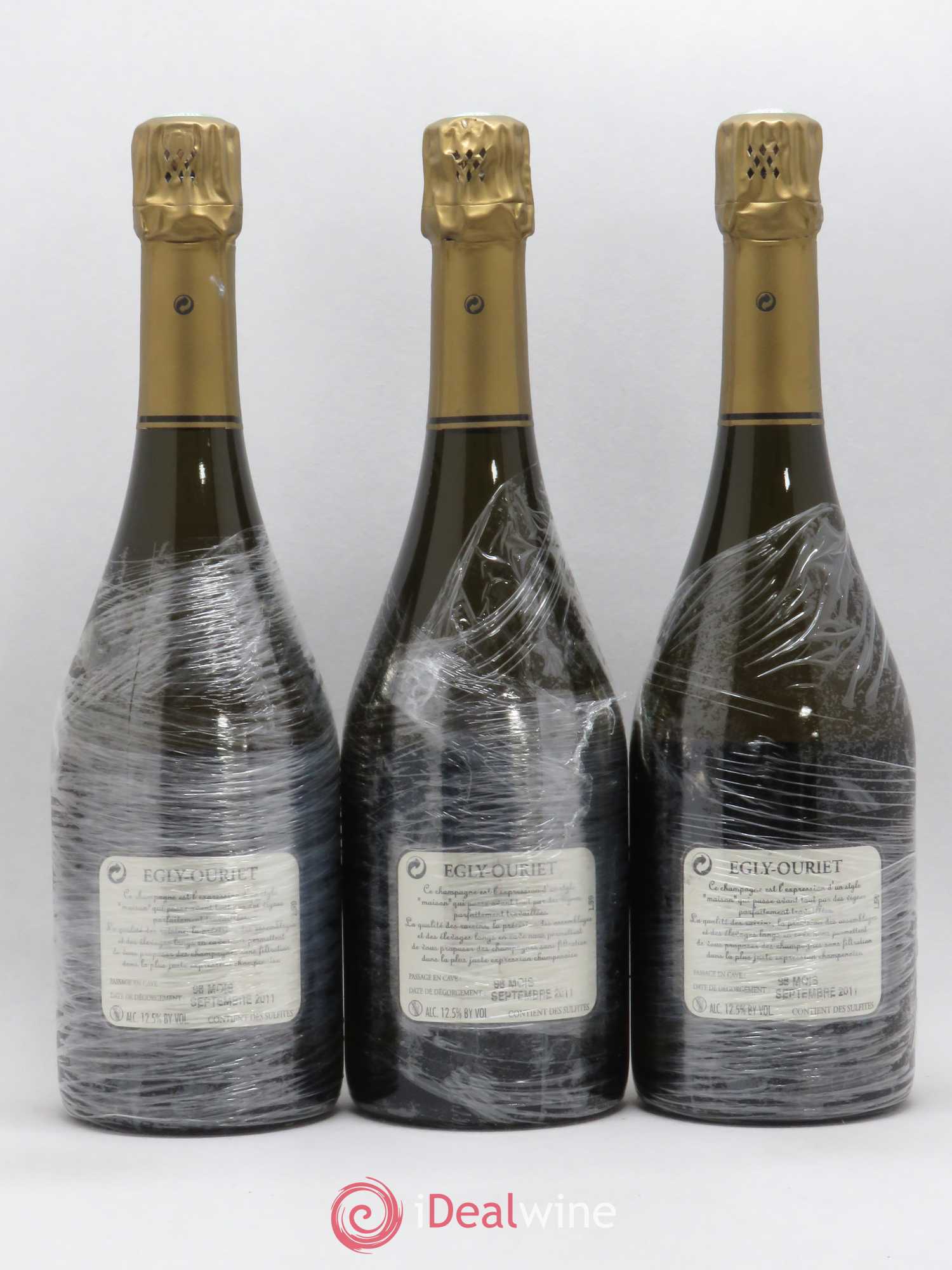 Grand Cru Brut Egly-Ouriet 2002 - Lot de 3 bouteilles - 1