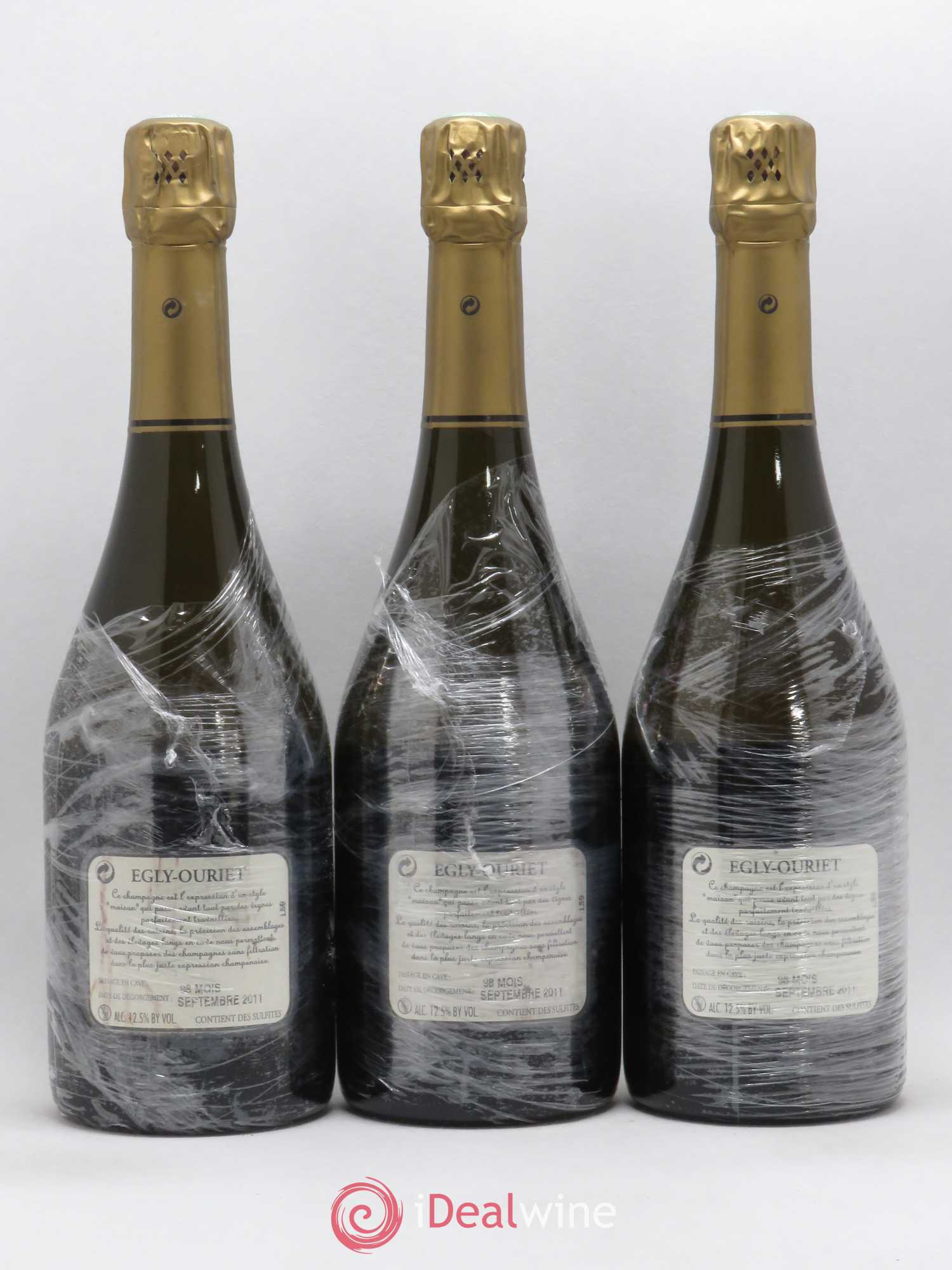 Grand Cru Brut Egly-Ouriet 2002 - Lot de 3 bouteilles - 1