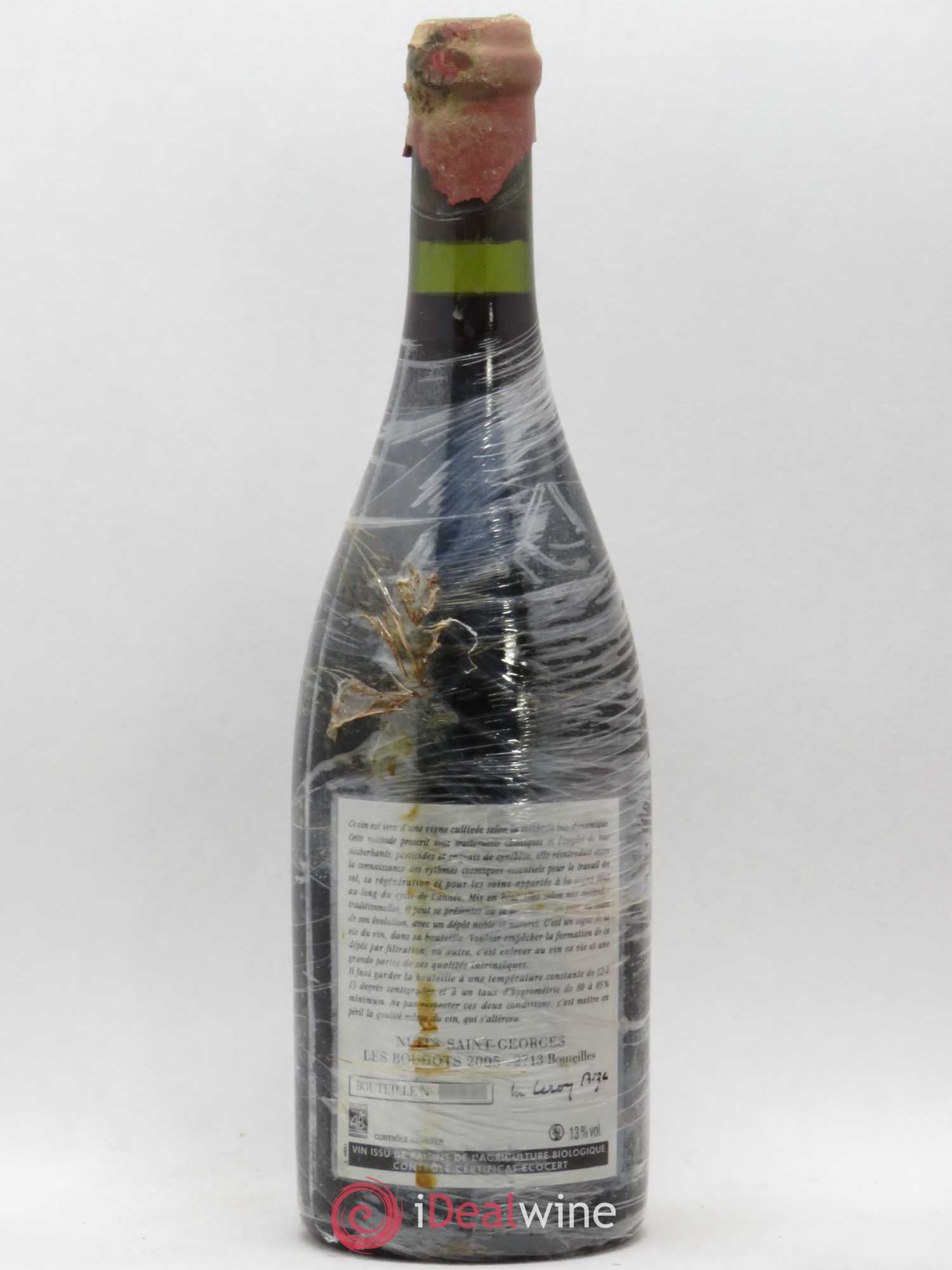 Nuits-Saint-Georges 1er Cru Aux Boudots Leroy (Domaine) 2005 - Lot de 1 bouteille - 1