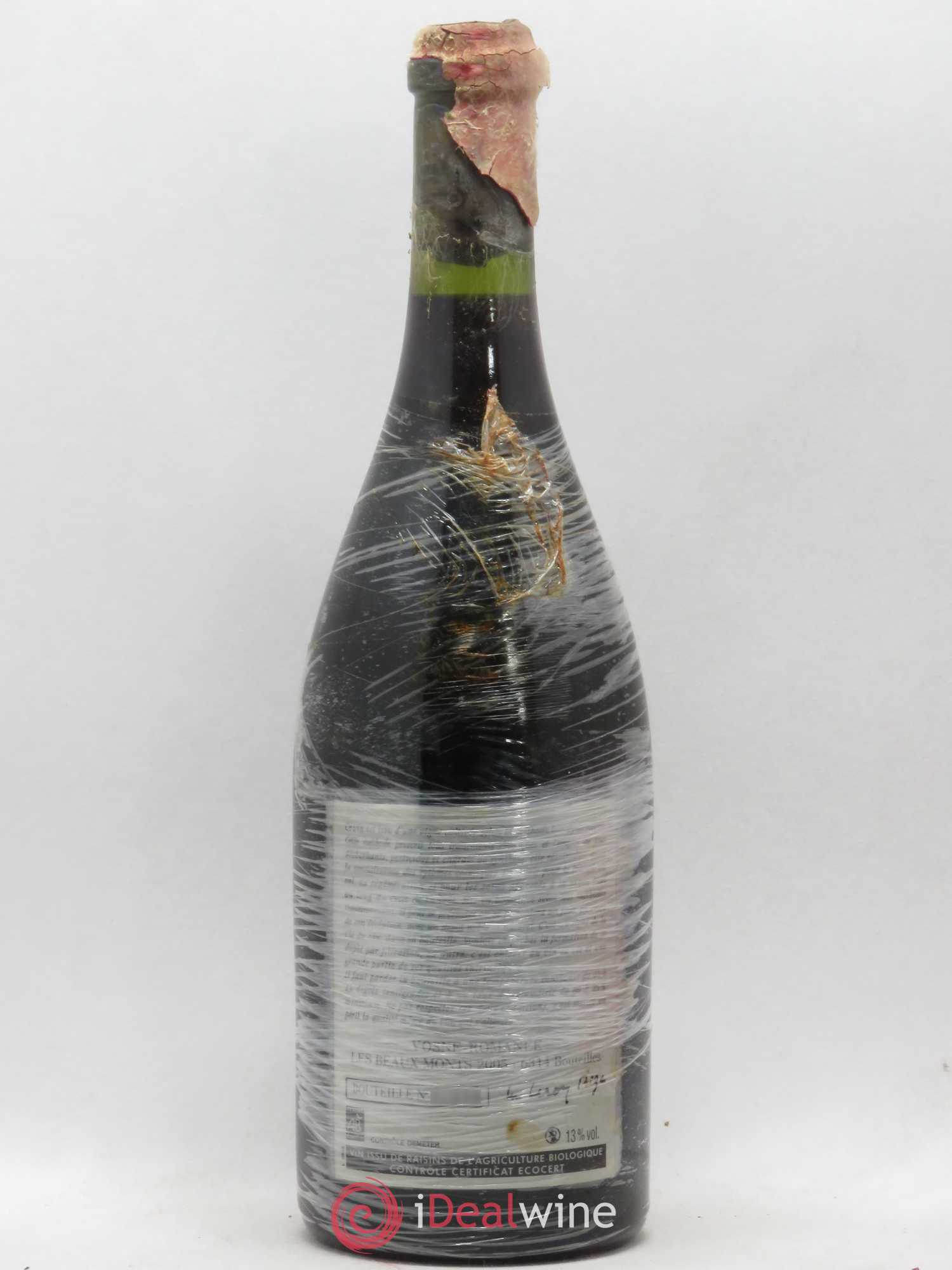 Vosne-Romanée 1er Cru Les Beaux-Monts Leroy (Domaine) 2005 - Lot de 1 bouteille - 1