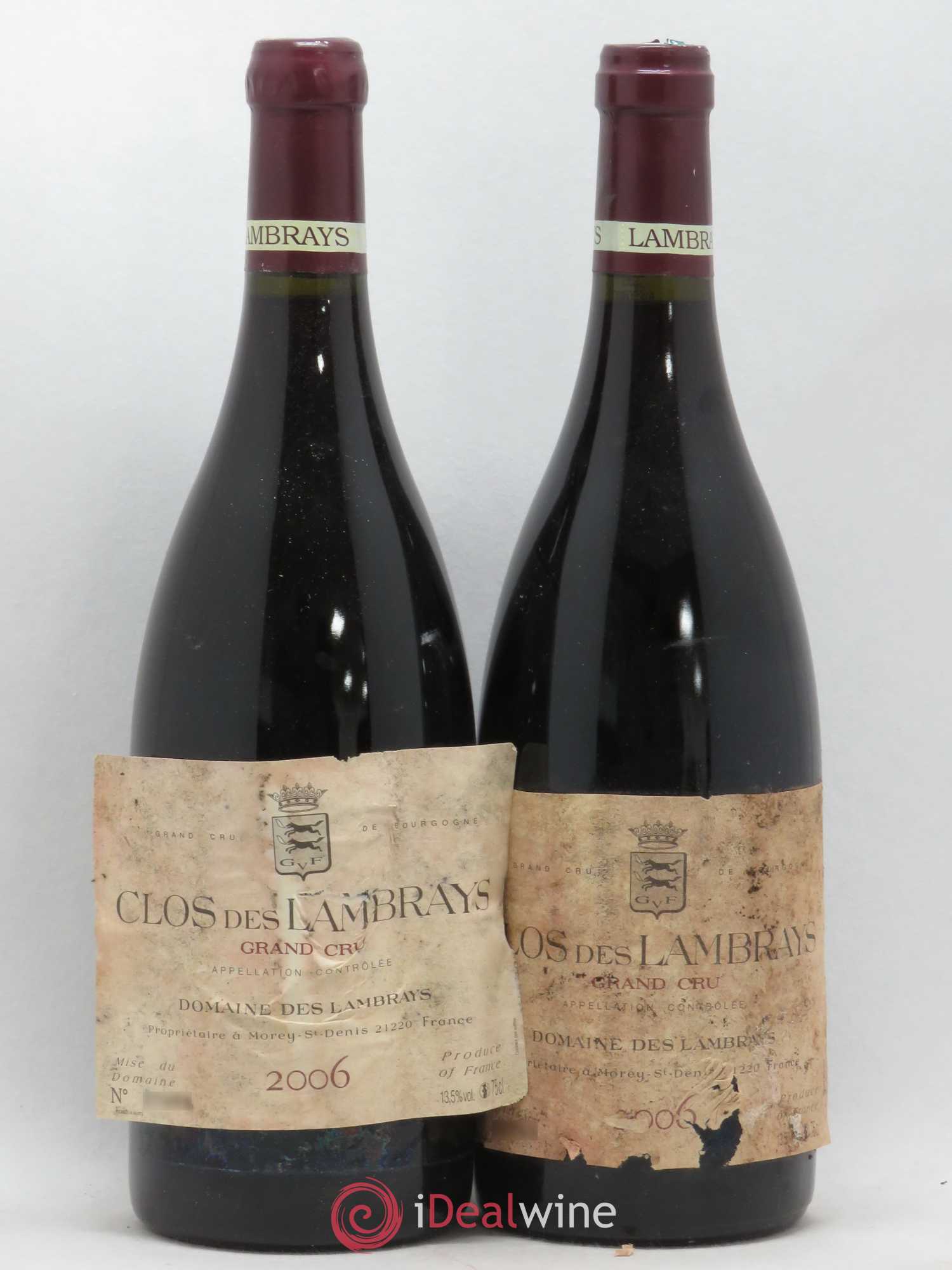 Clos des Lambrays Grand Cru Domaine des Lambrays 2006 - Lot de 2 bouteilles - 0