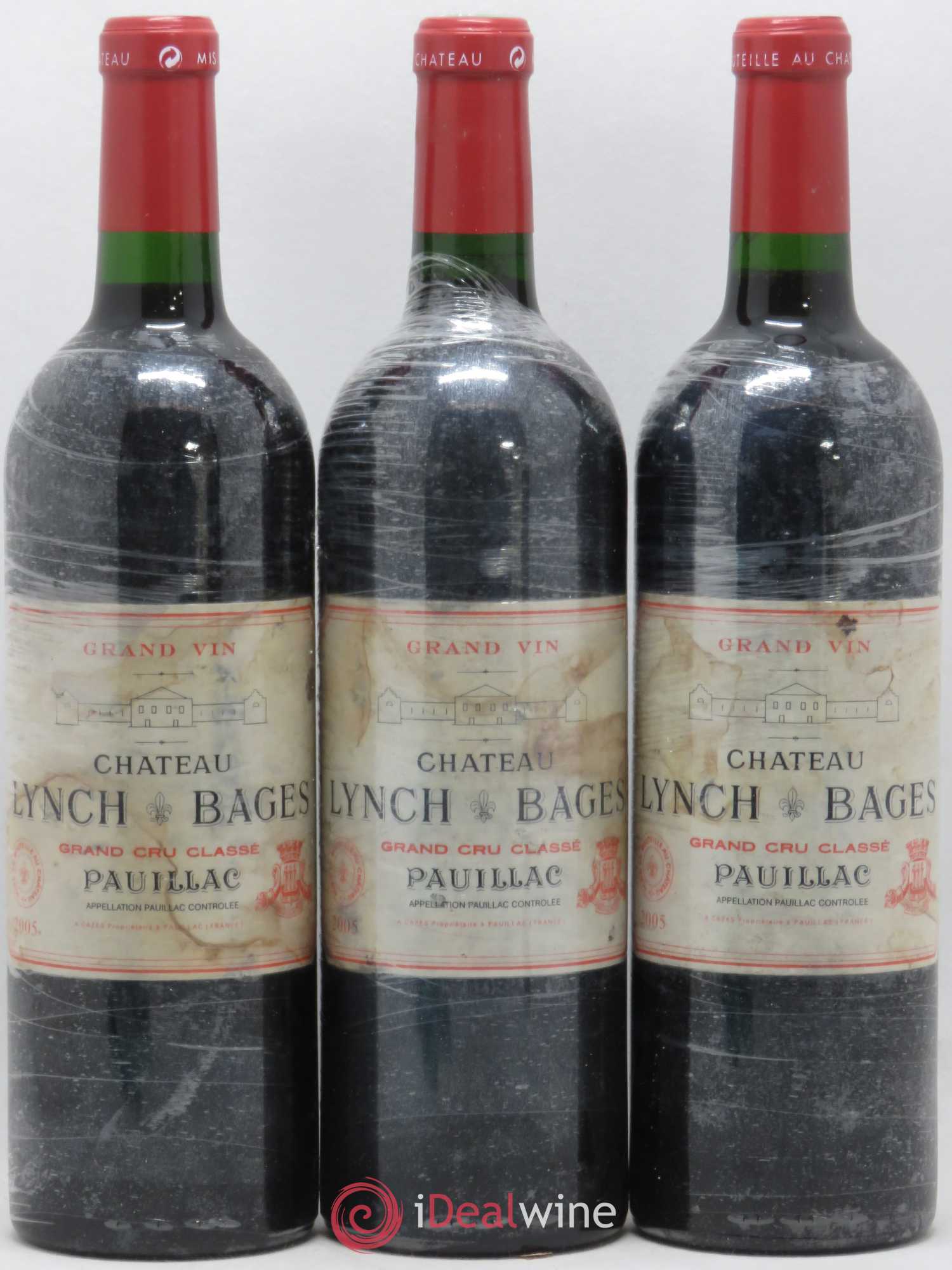 Château Lynch Bages 5ème Grand Cru Classé 2005 - Lot de 3 bouteilles - 0