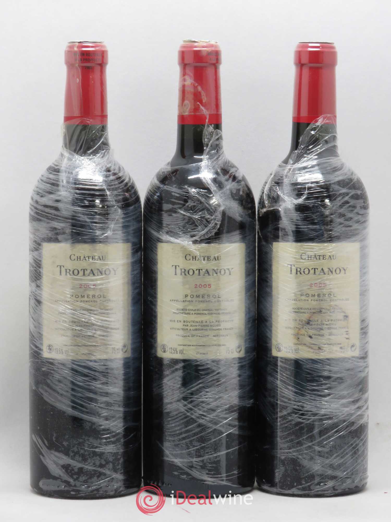 Château Trotanoy 2005 - Lot de 3 bouteilles - 1
