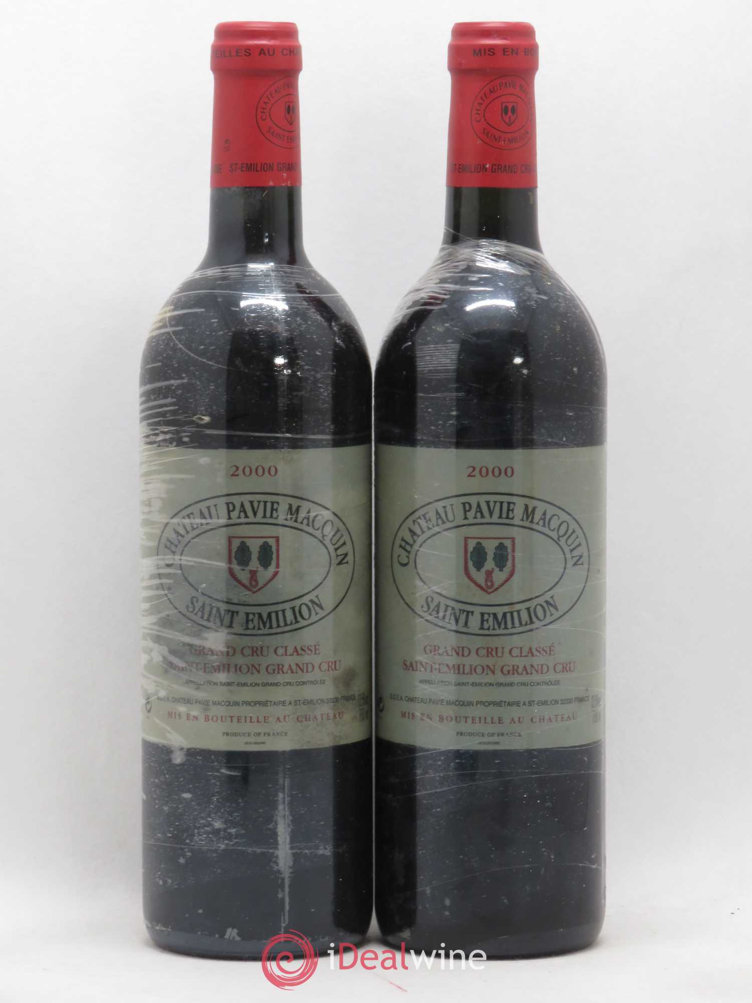 Château Pavie Macquin 1er Grand Cru Classé B 2000 - Lot de 2 bouteilles - 0