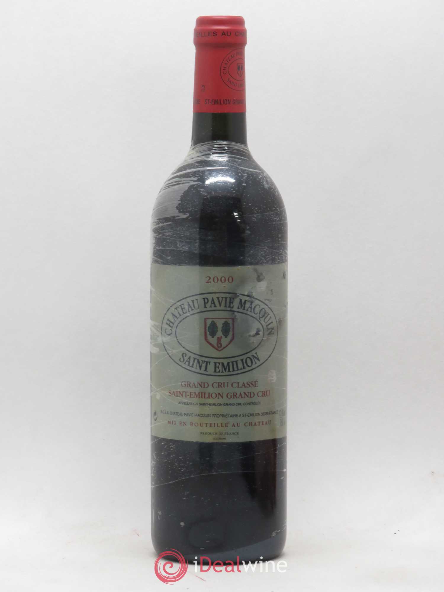 Château Pavie Macquin 1er Grand Cru Classé B 2000 - Lot de 1 bouteille - 0