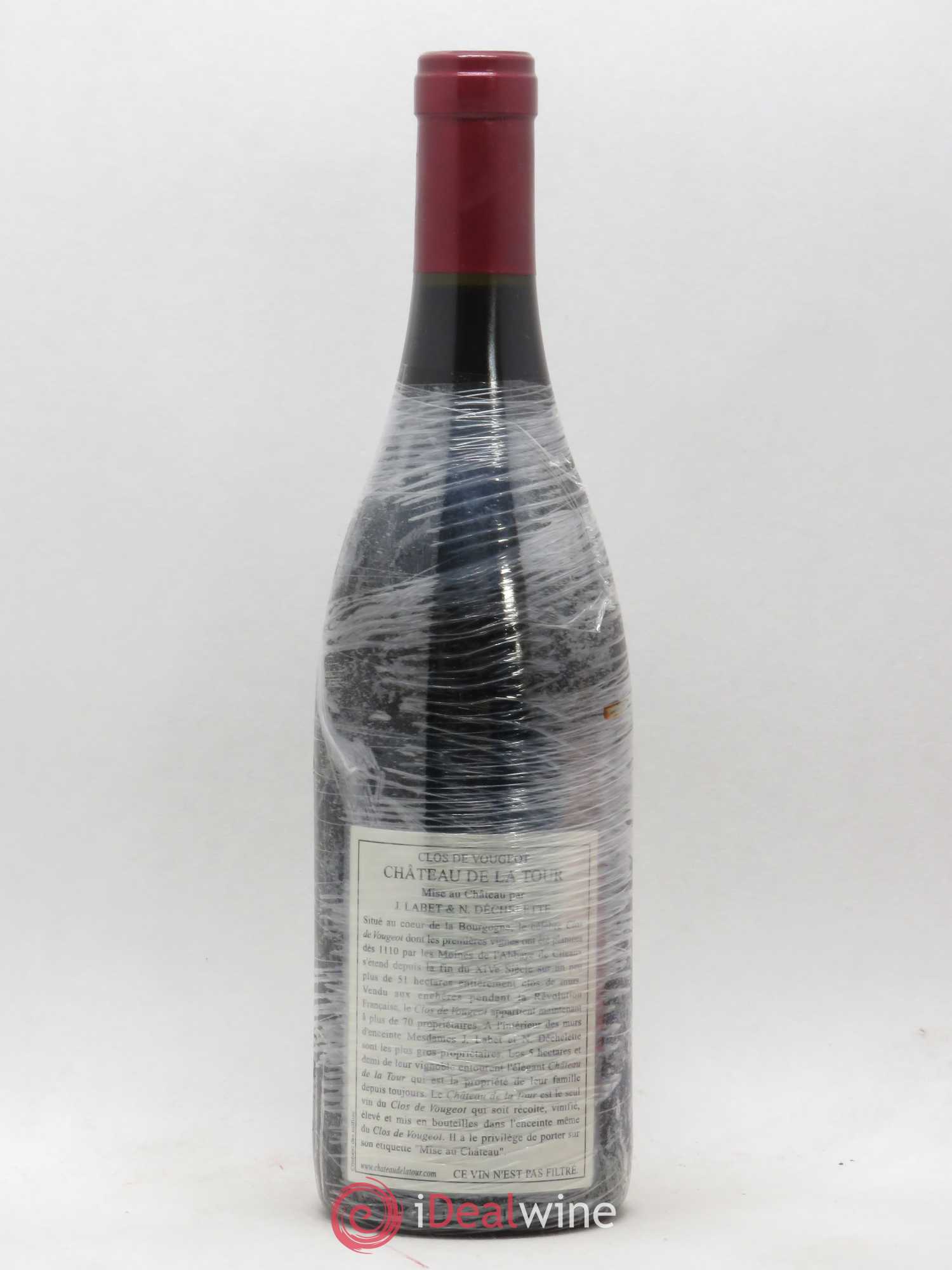 Clos de Vougeot Grand Cru Vieilles Vignes Château de La Tour 2005 - Lot de 1 bouteille - 1