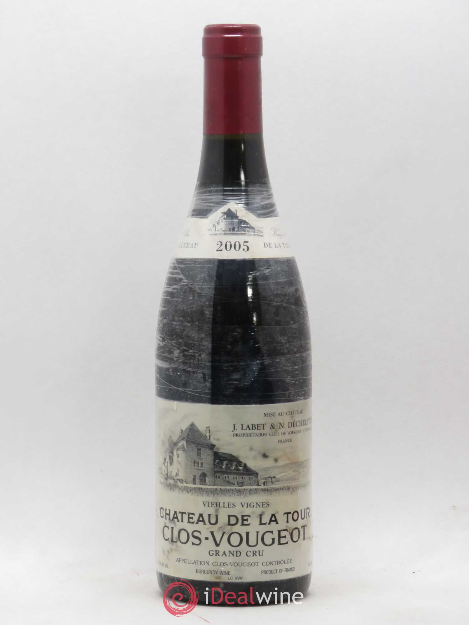 Clos de Vougeot Grand Cru Vieilles Vignes Château de La Tour 2005 - Lot de 1 bouteille - 0