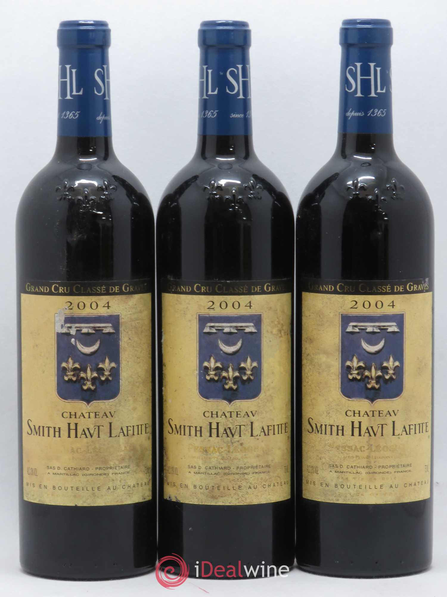 Château Smith Haut Lafitte Cru Classé de Graves 2004 - Lot de 3 bouteilles - 0