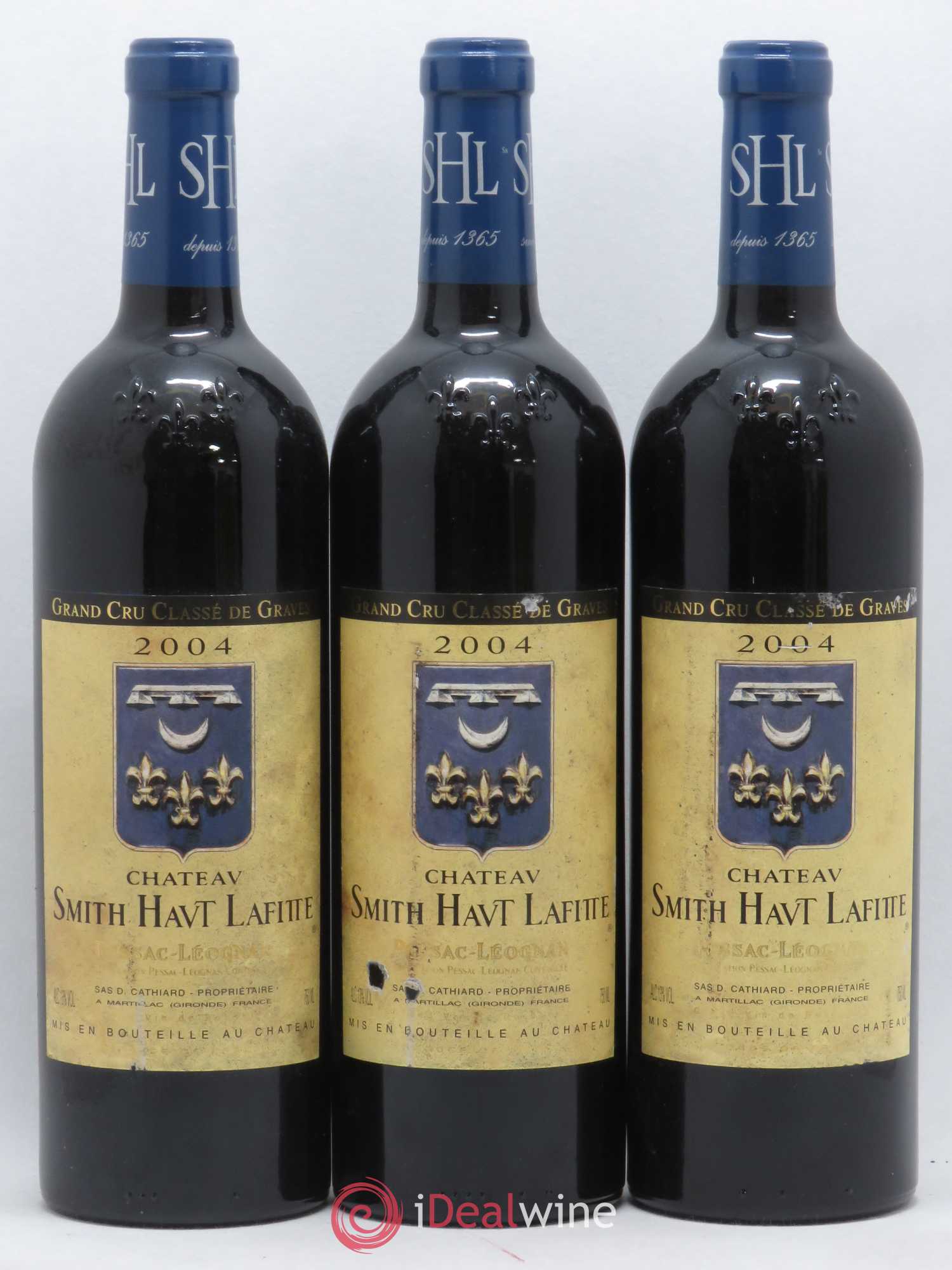 Château Smith Haut Lafitte Cru Classé de Graves 2004 - Lot de 3 bouteilles - 0