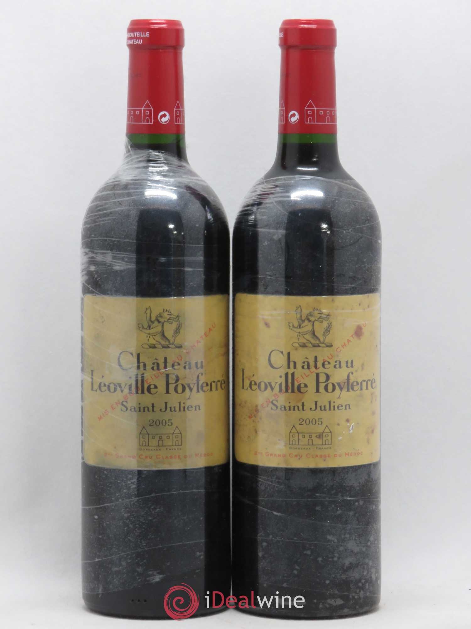 Château Léoville Poyferré 2ème Grand Cru Classé 2005 - Lot de 2 bouteilles - 0