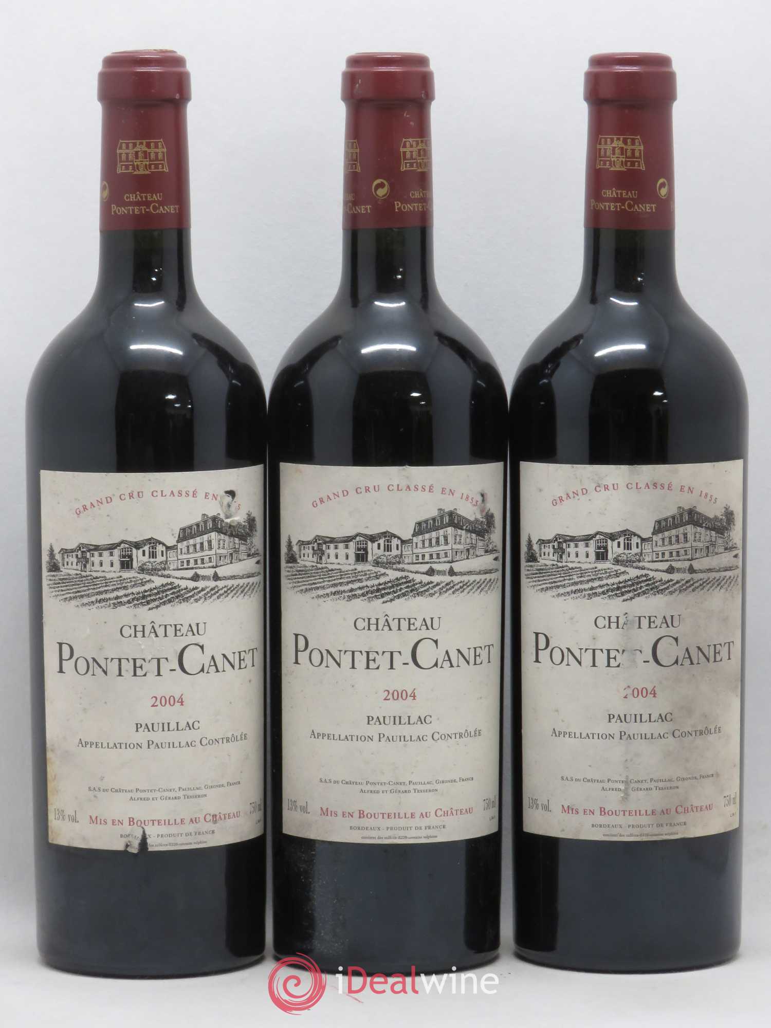 Château Pontet Canet 5ème Grand Cru Classé 2004 - Lot de 6 bouteilles - 2