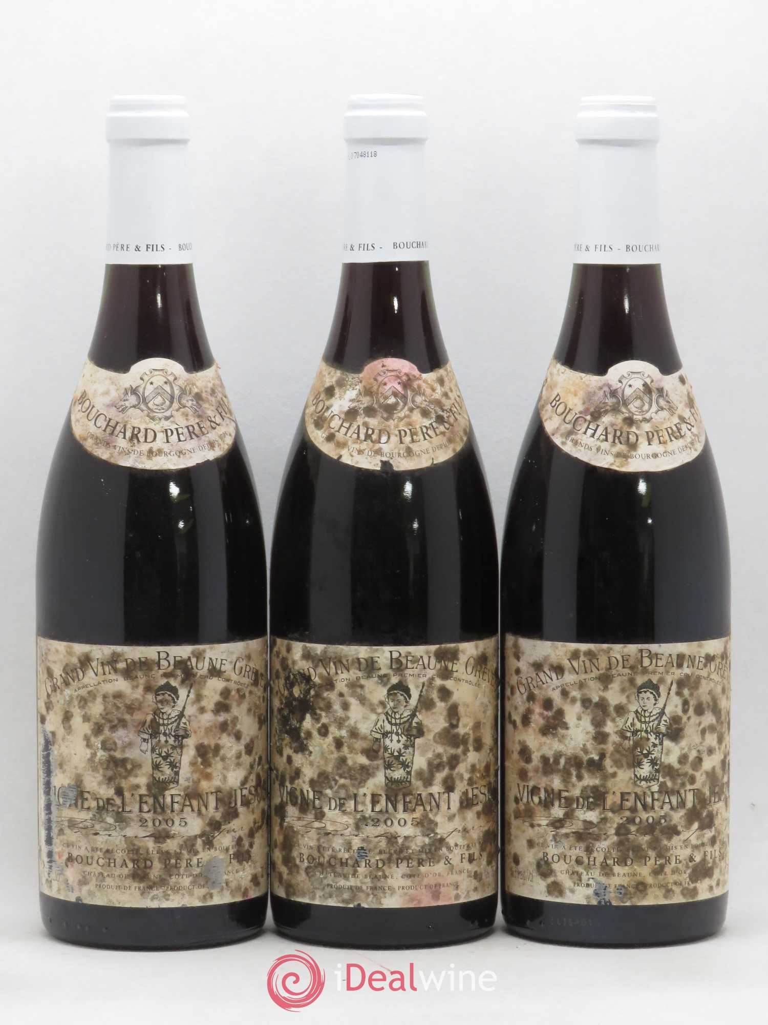 Beaune 1er Cru Grèves - Vigne de l'Enfant Jésus Bouchard Père & Fils 2005 - Lot de 3 bouteilles - 0