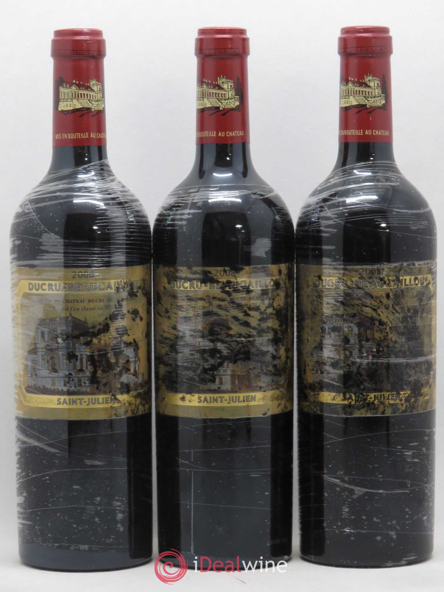 Château Ducru Beaucaillou 2ème Grand Cru Classé 2008 - Lot de 3 bouteilles - 0
