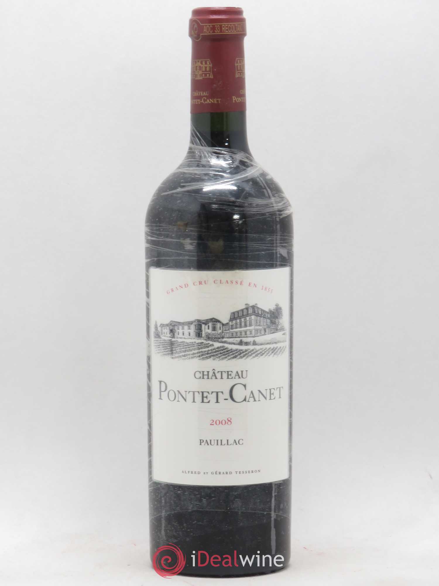 Château Pontet Canet 5ème Grand Cru Classé 2008 - Lot de 1 bouteille - 0