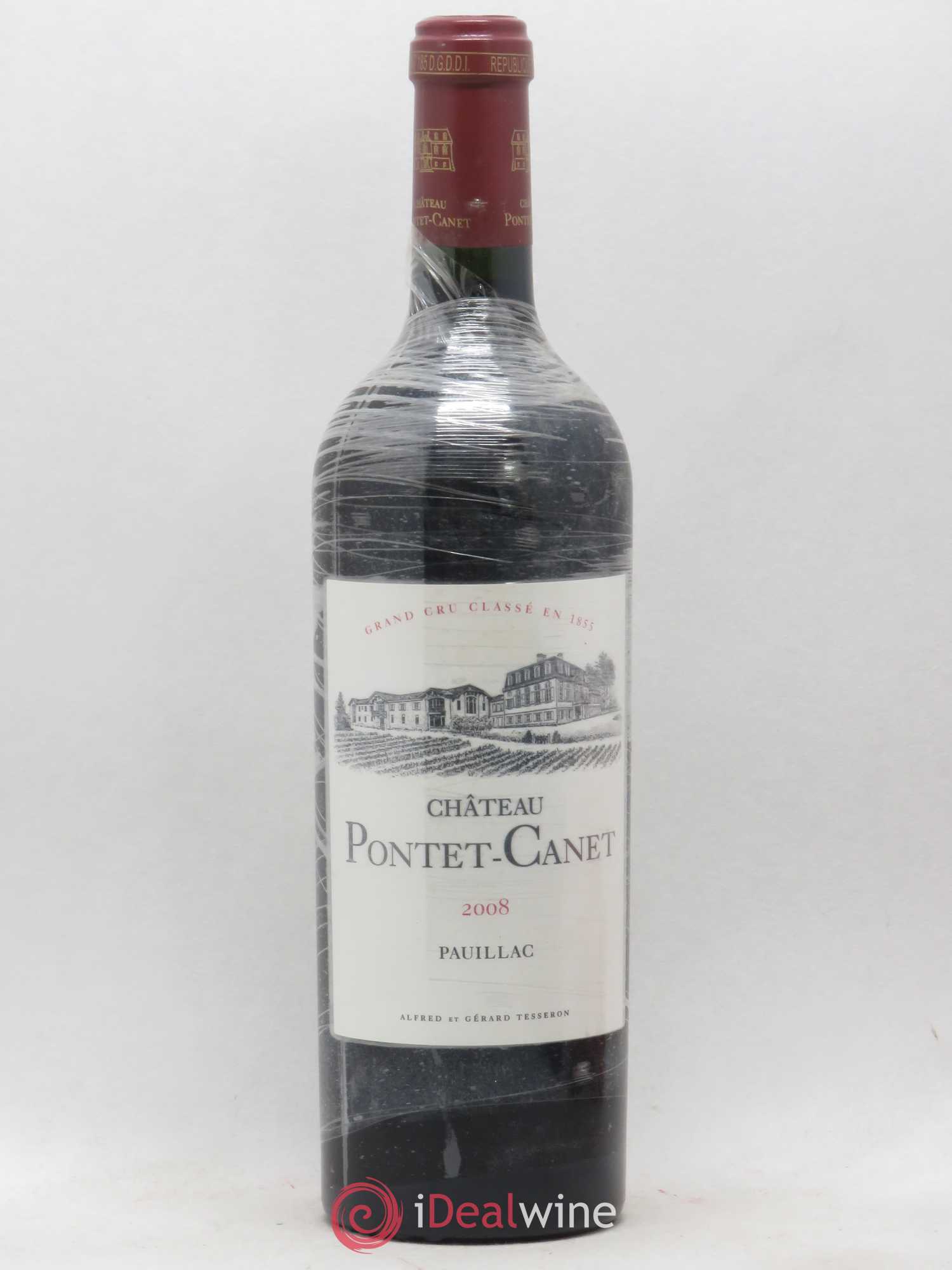 Château Pontet Canet 5ème Grand Cru Classé 2008 - Lot de 1 bouteille - 0