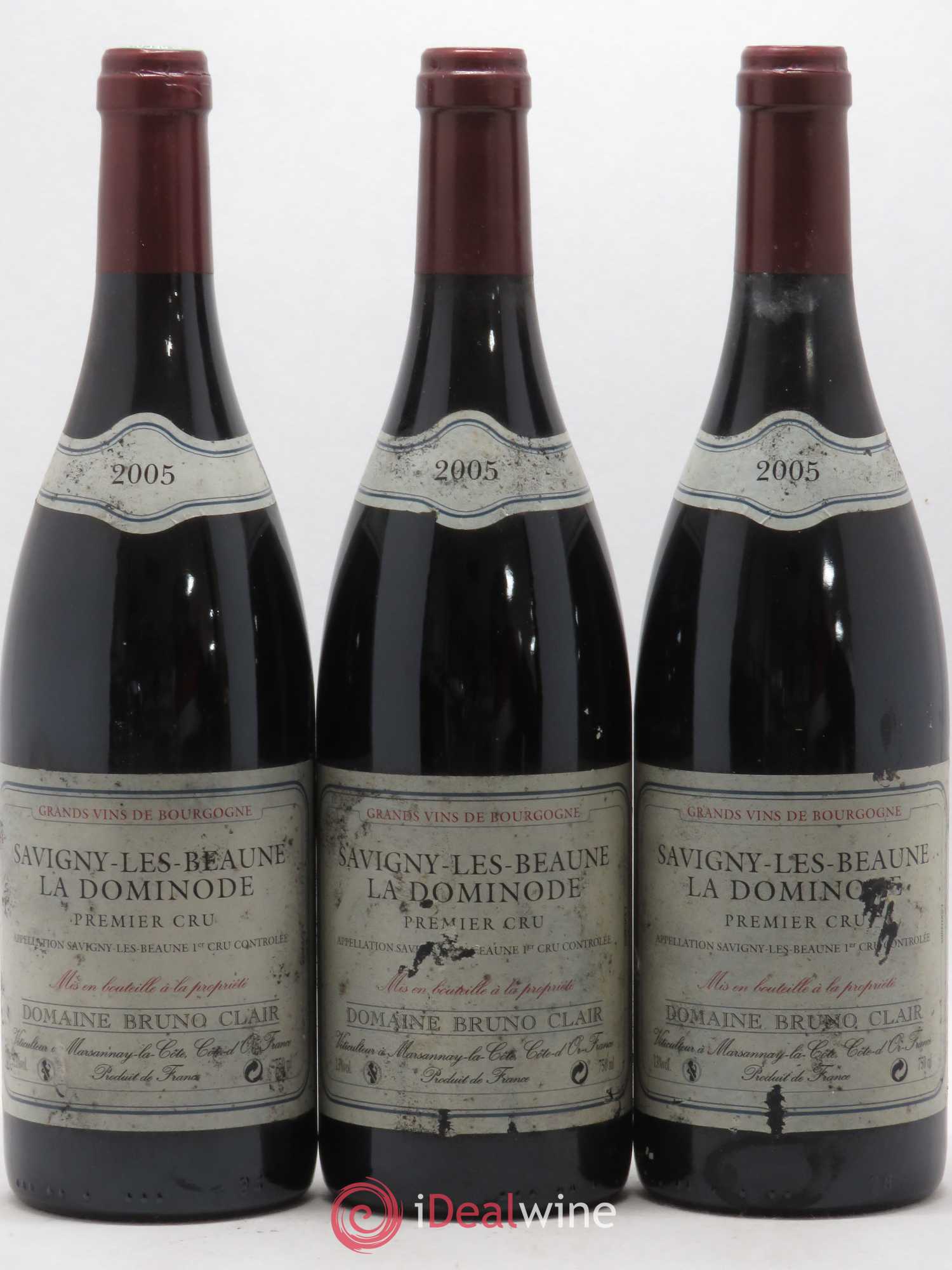 Savigny-lès-Beaune 1er Cru La Dominode Bruno Clair (Domaine) 2005 - Lot de 3 bouteilles - 0