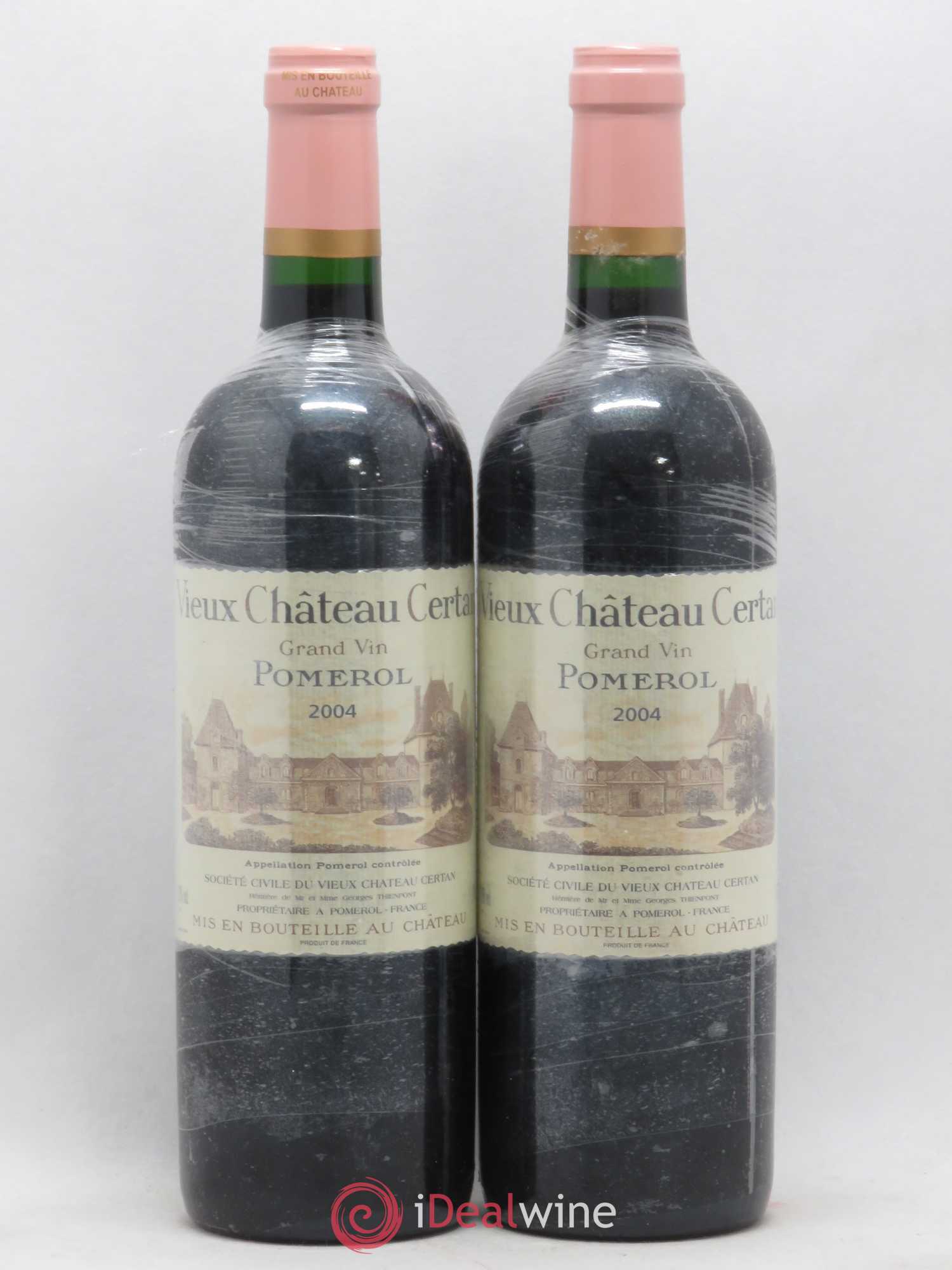 Vieux Château Certan 2004 - Lot de 2 bouteilles - 0