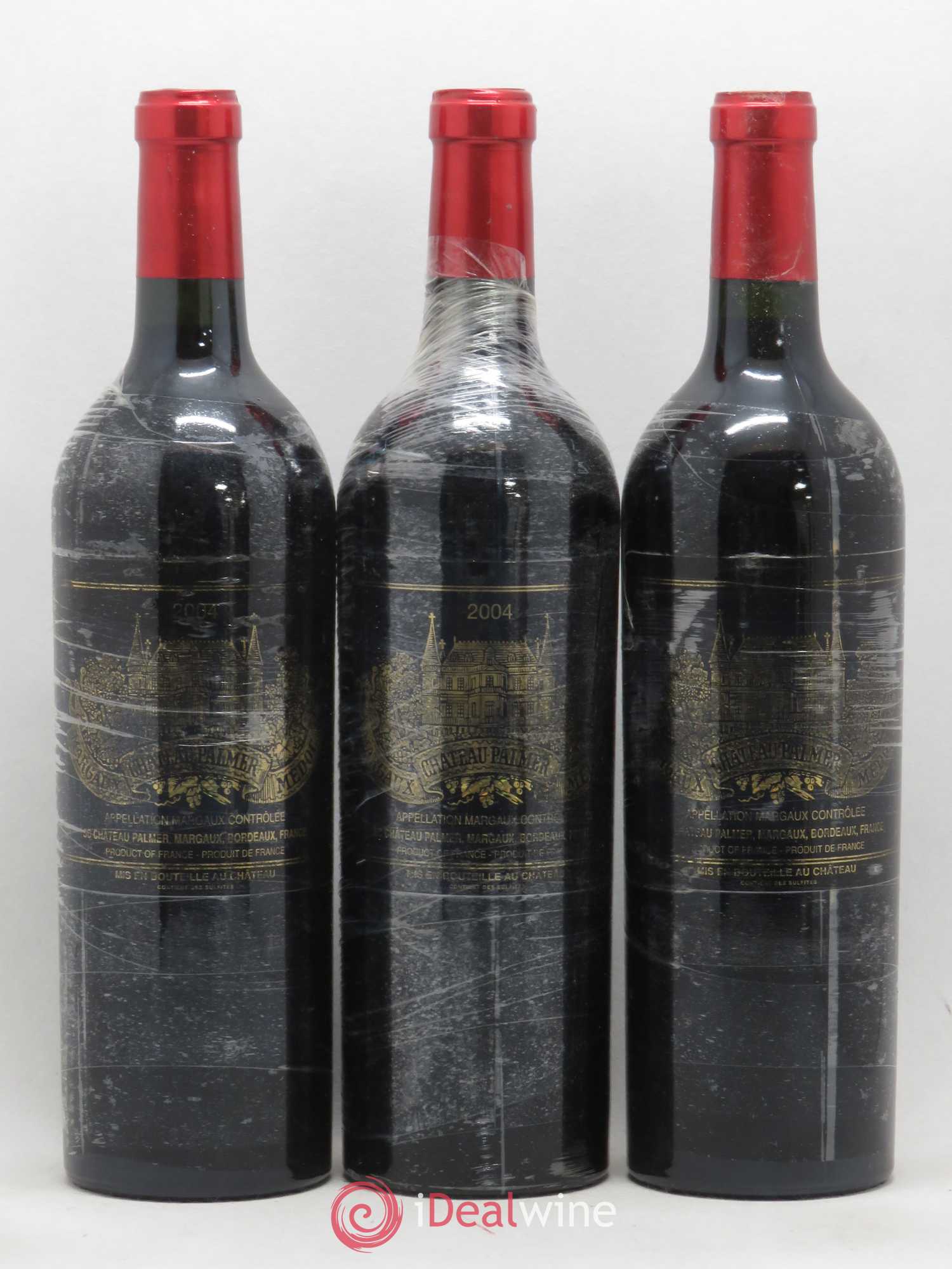 Château Palmer 3ème Grand Cru Classé 2004 - Lot de 3 bouteilles - 0