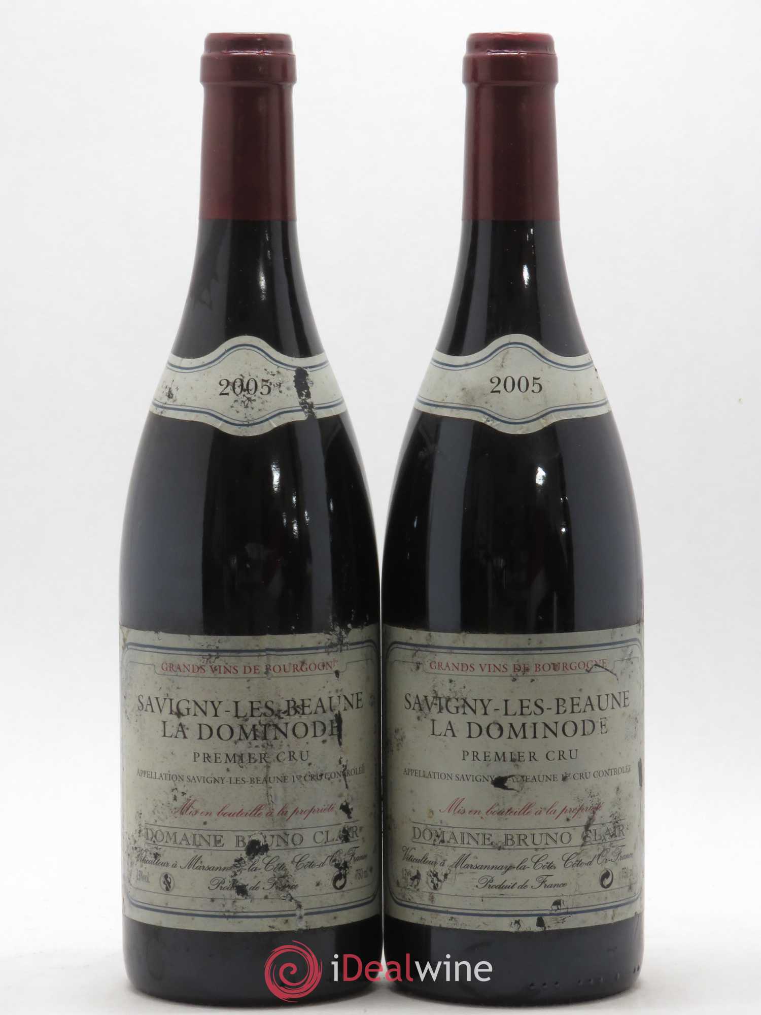 Savigny-lès-Beaune 1er Cru La Dominode Bruno Clair (Domaine) 2005 - Lot de 2 bouteilles - 0