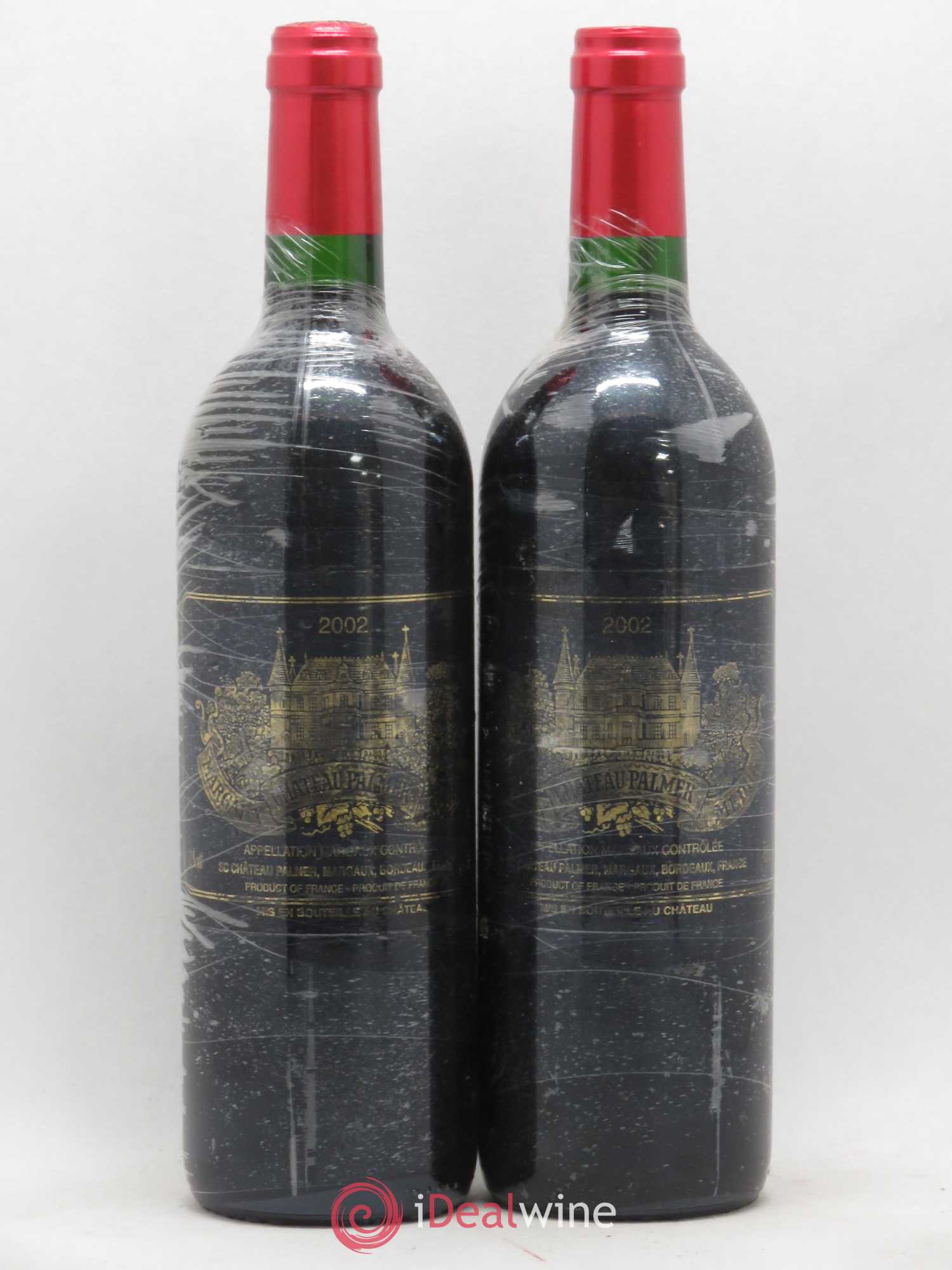Château Palmer 3ème Grand Cru Classé 2002 - Lot de 2 bouteilles - 0