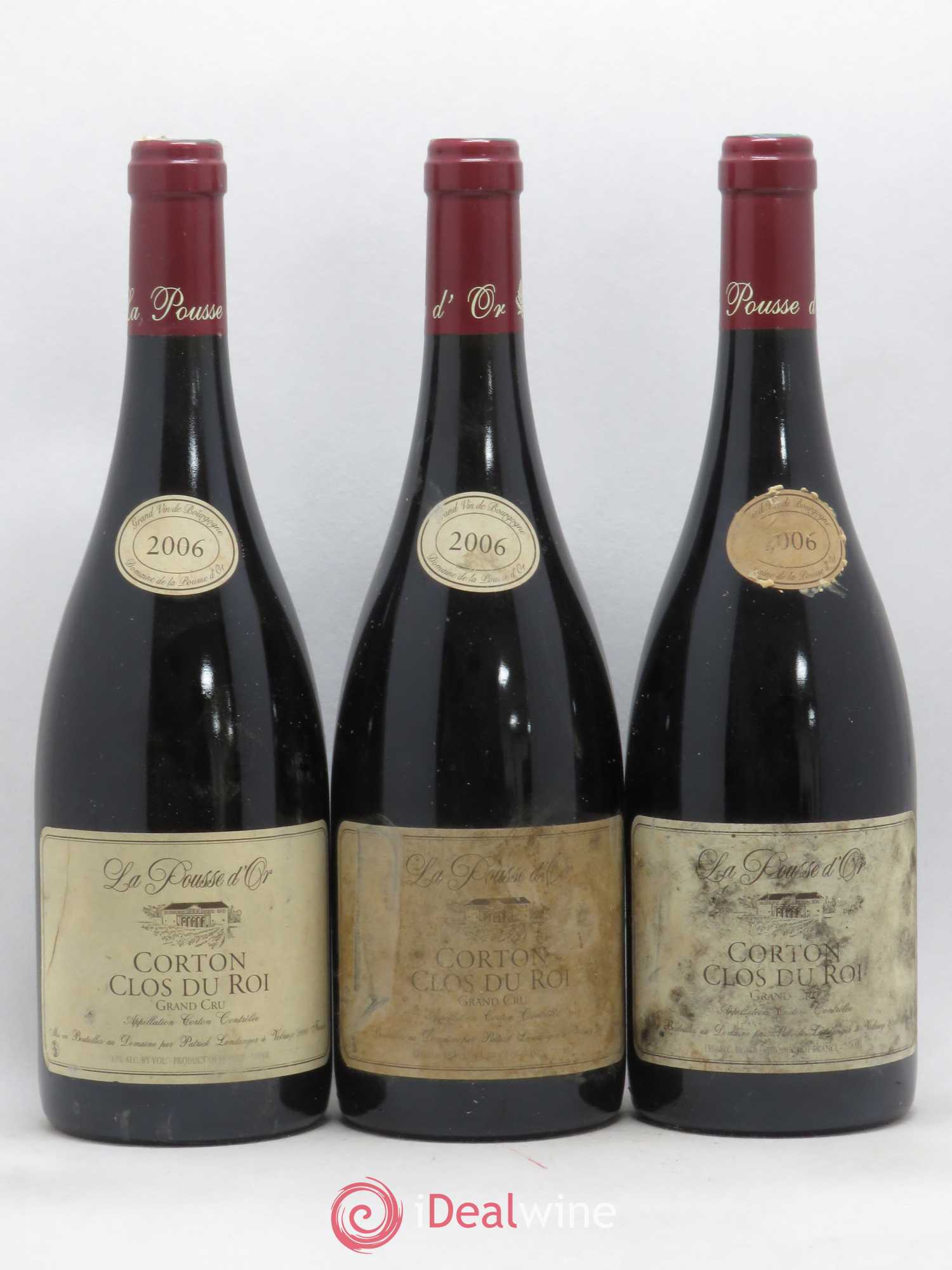 Corton Grand Cru Clos du Roi La Pousse d'Or (Domaine de) 2006 - Lot de 3 bouteilles - 0