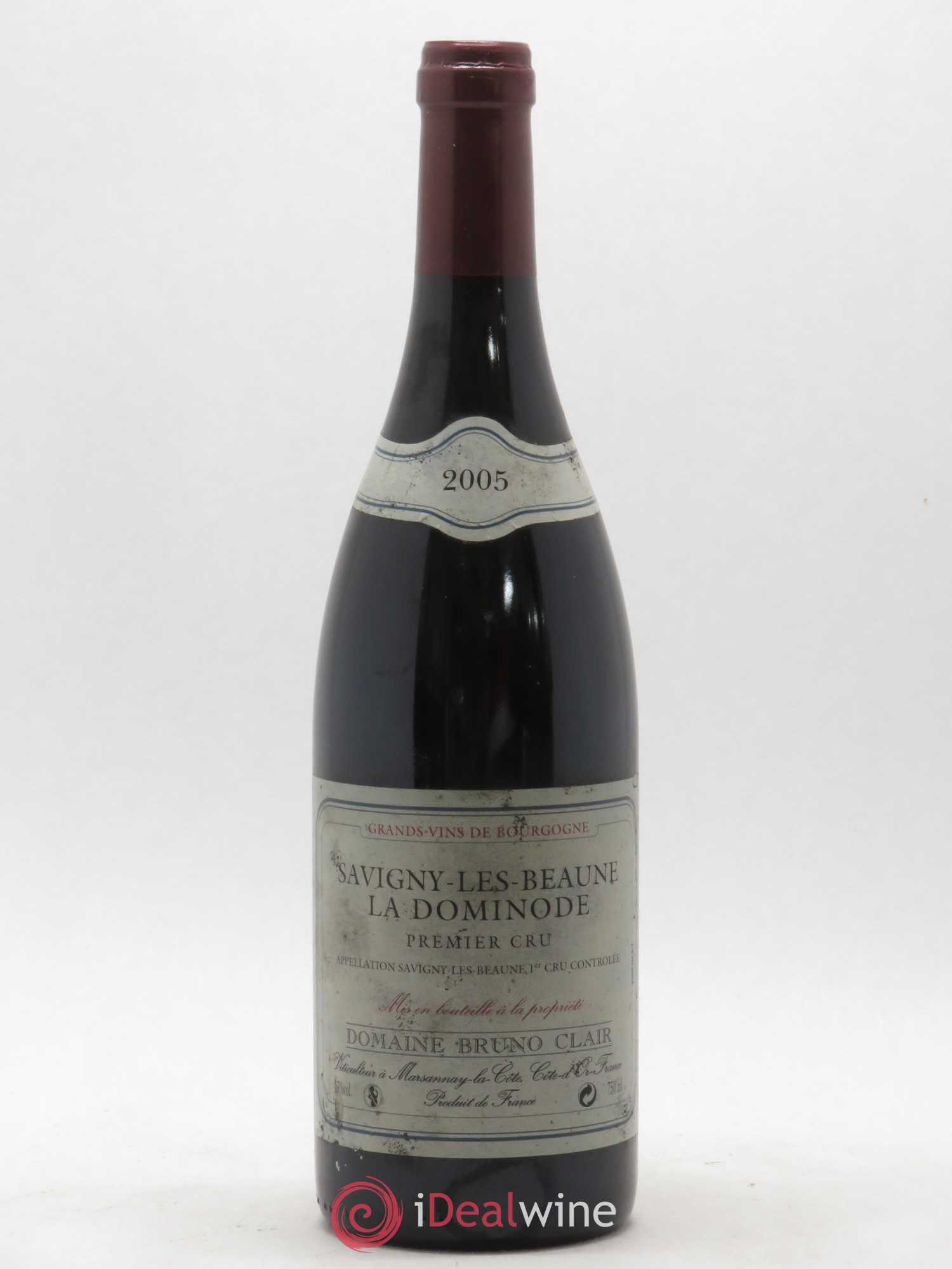 Savigny-lès-Beaune 1er Cru La Dominode Bruno Clair (Domaine) 2005 - Lot de 1 bouteille - 0