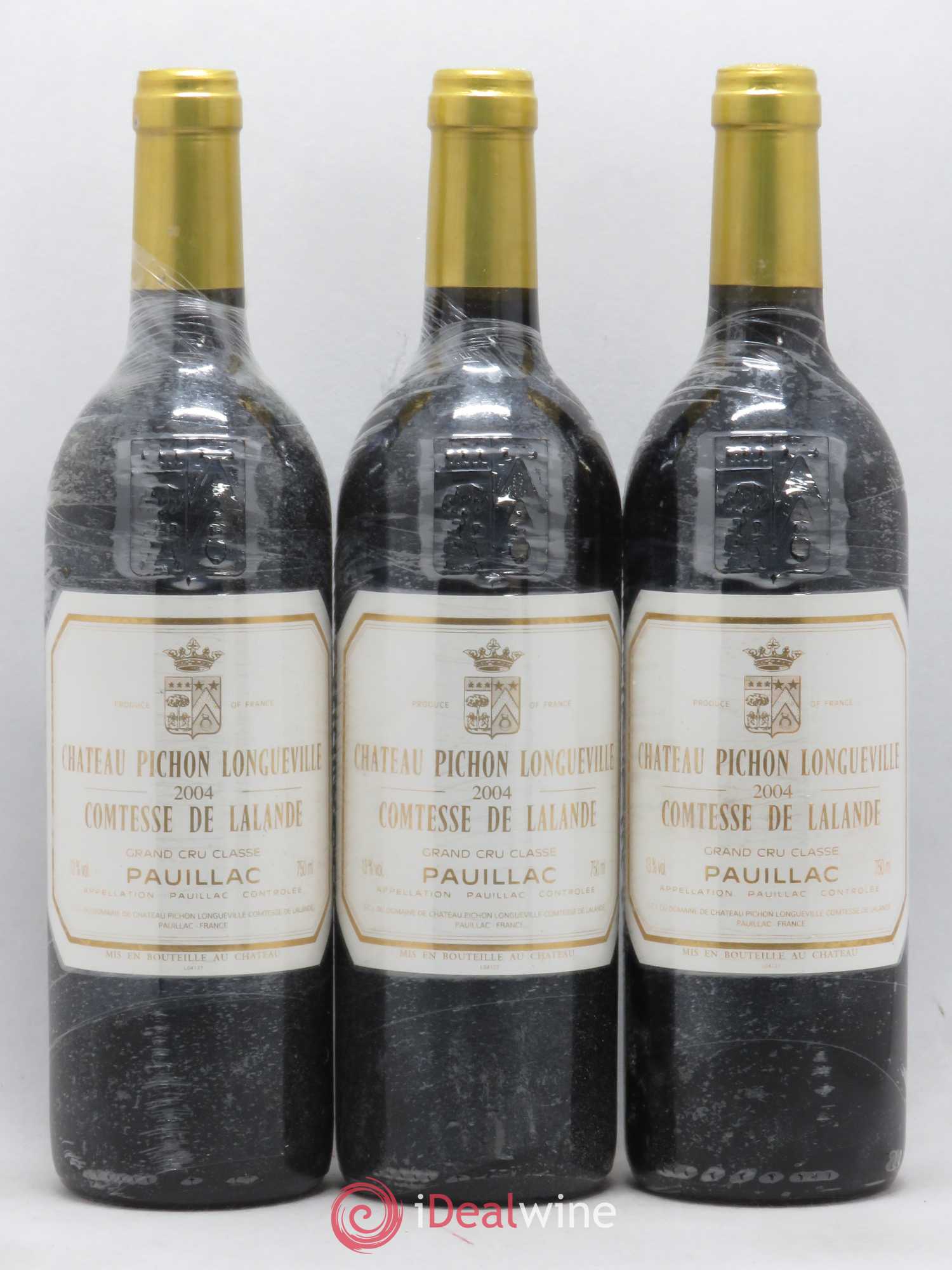 Château Pichon Longueville Comtesse de Lalande 2ème Grand Cru Classé 2004 - Lot de 3 bouteilles - 0