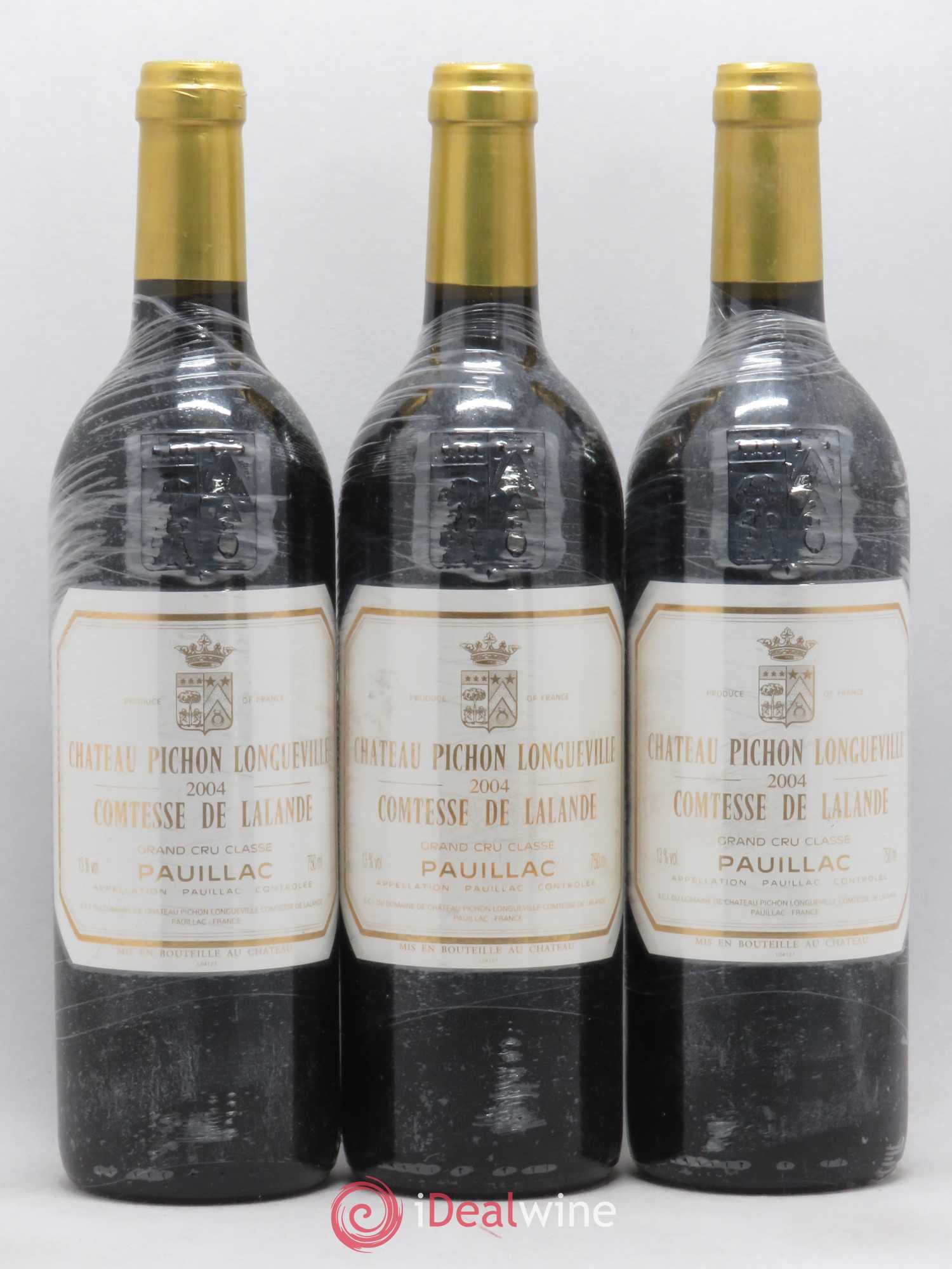 Château Pichon Longueville Comtesse de Lalande 2ème Grand Cru Classé 2004 - Lot de 3 bouteilles - 0