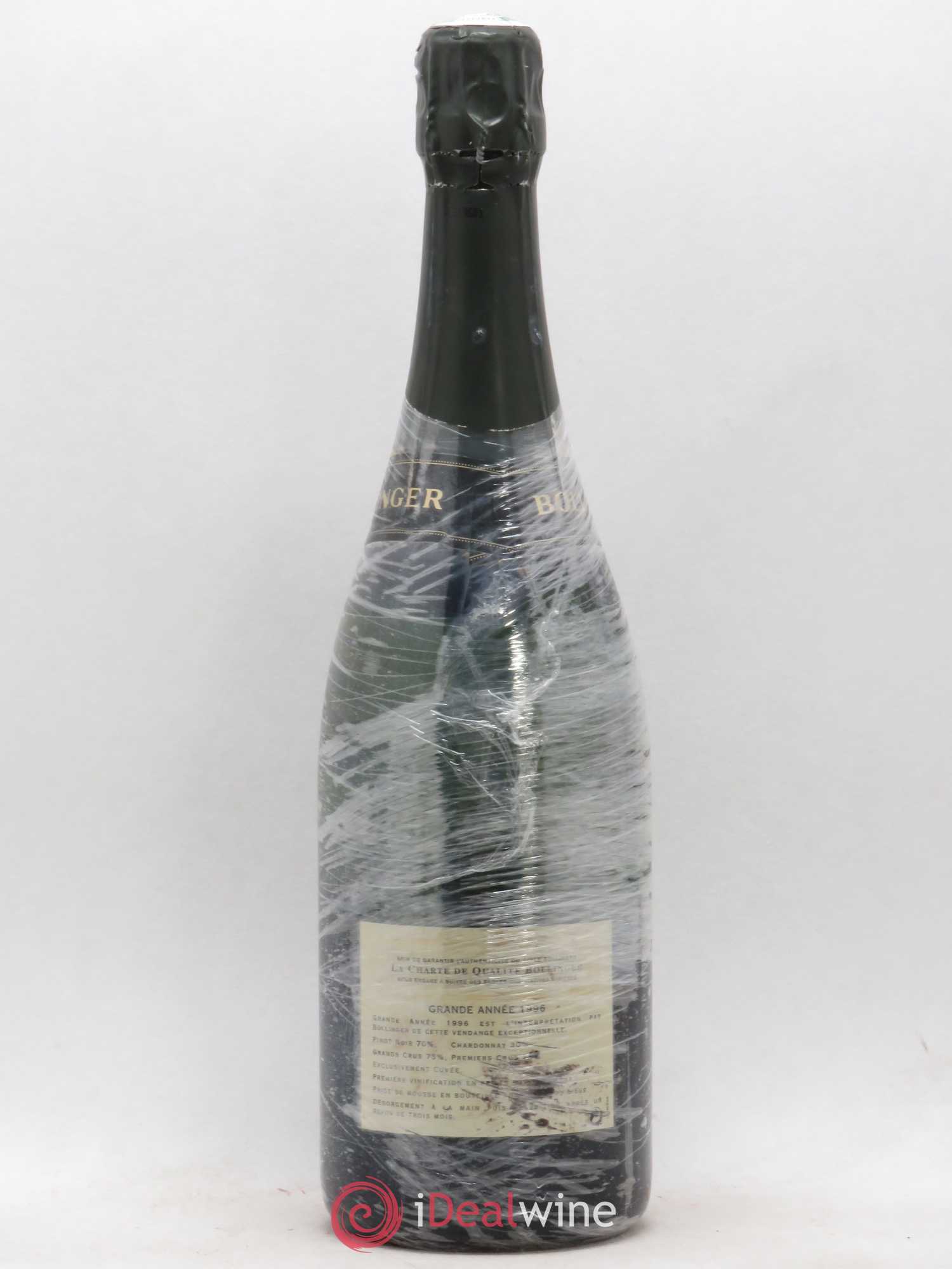 La Grande Année Brut Bollinger 1996 - Lot de 1 bouteille - 1