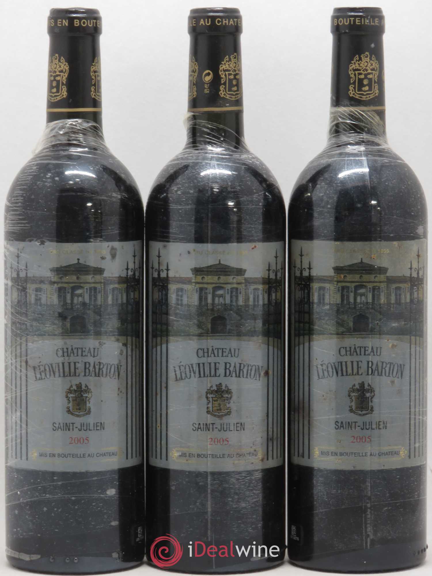 Château Léoville Barton 2ème Grand Cru Classé 2005 - Lot de 3 bouteilles - 0