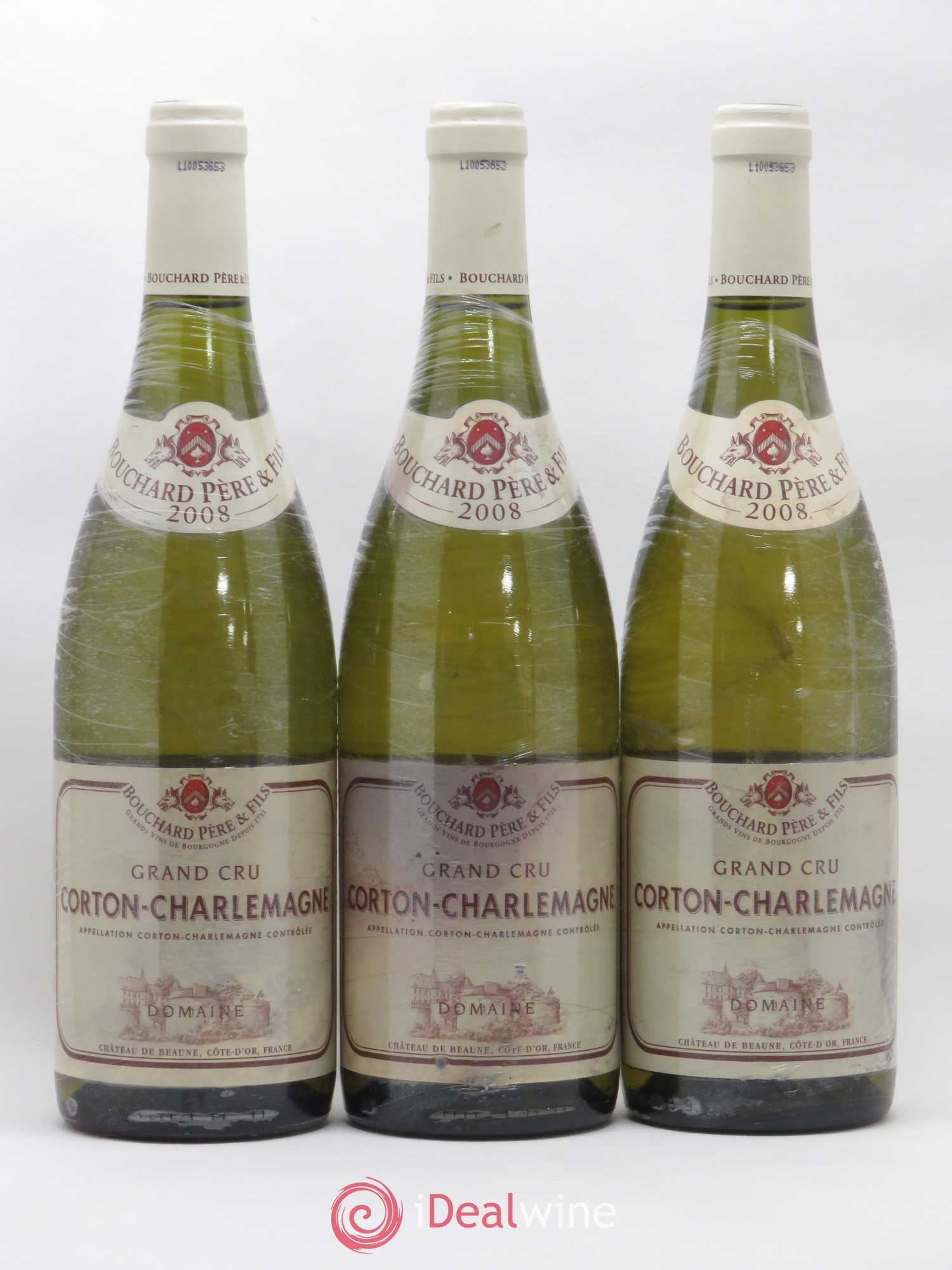 Corton-Charlemagne Grand Cru Bouchard Père & Fils 2008 - Lot de 3 bouteilles - 0