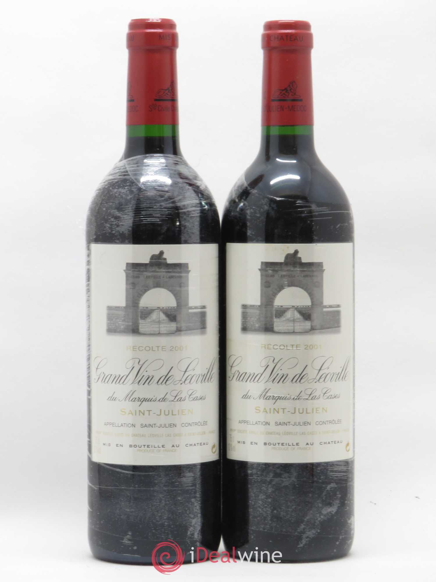 Château Léoville Las Cases 2ème Grand Cru Classé 2001 - Lot de 2 bouteilles - 0