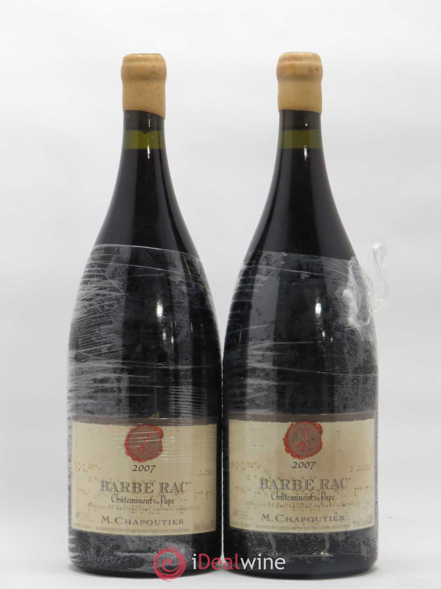Châteauneuf-du-Pape Barbe Rac Chapoutier 2007 - Posten von 2 Magnum - 0