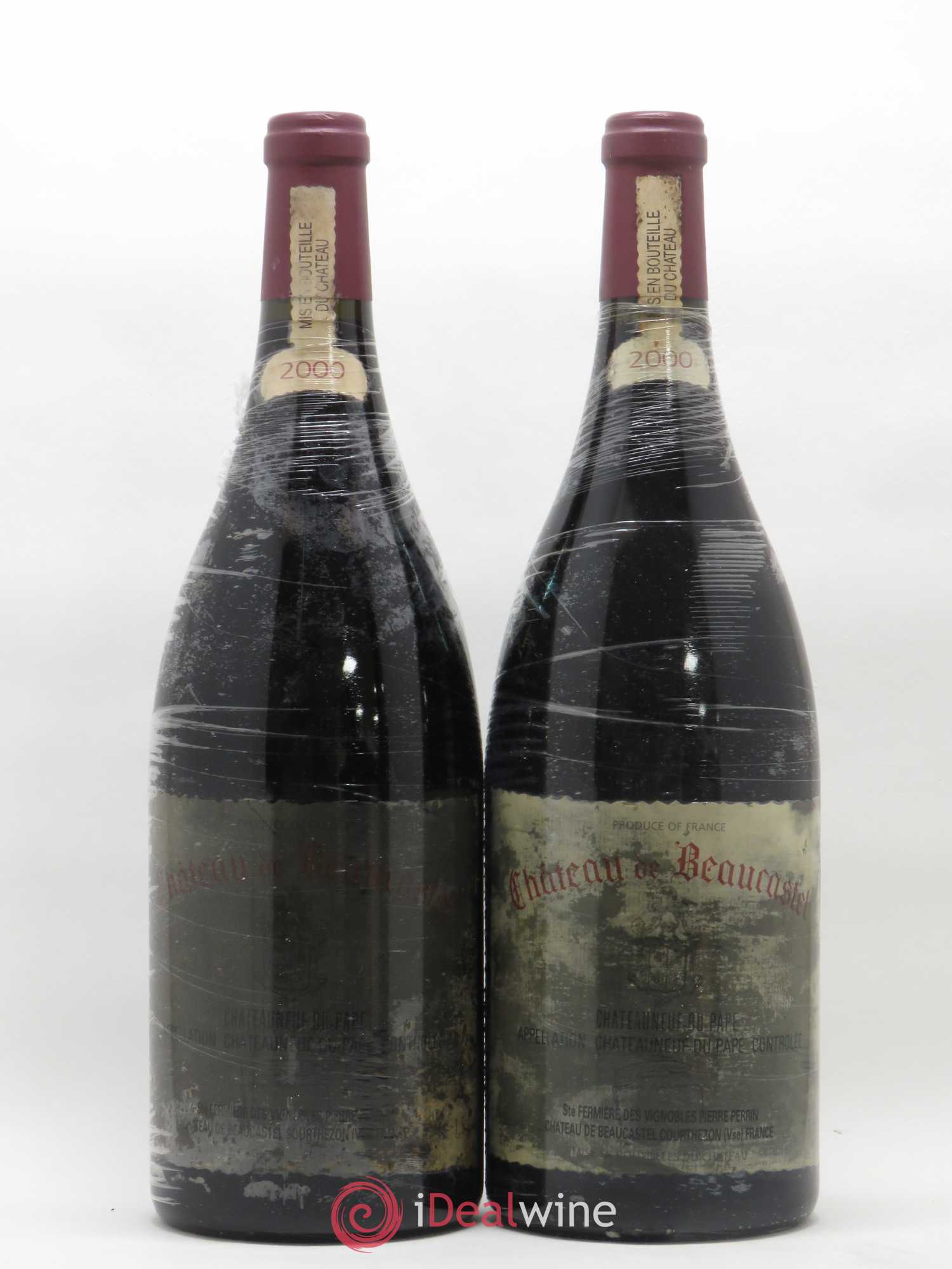 Châteauneuf-du-Pape Château de Beaucastel Famille Perrin 2000 - Lot de 2 magnums - 0