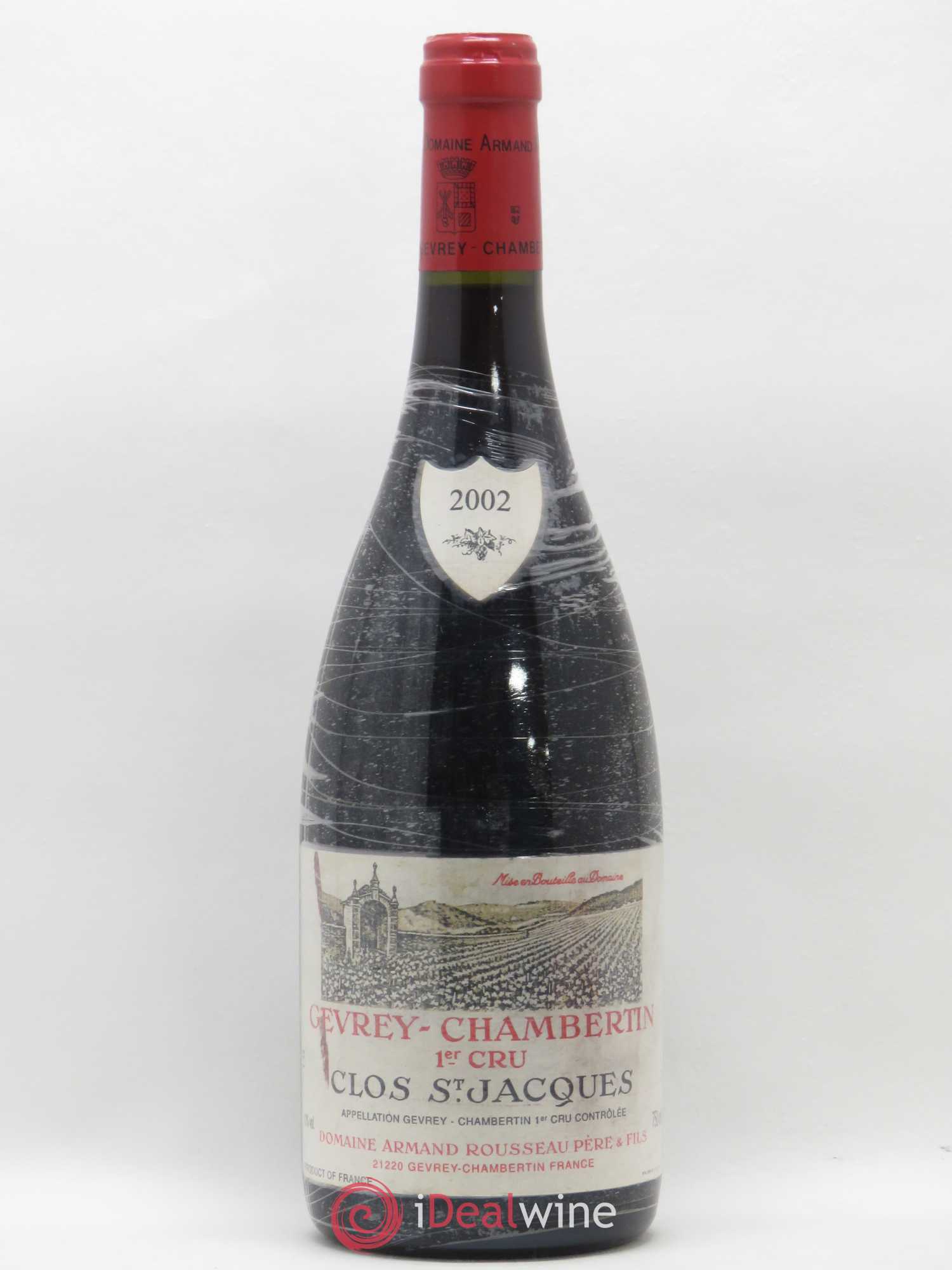 Gevrey-Chambertin 1er Cru Clos Saint-Jacques Armand Rousseau (Domaine) 2002 - Lot de 1 bouteille - 0