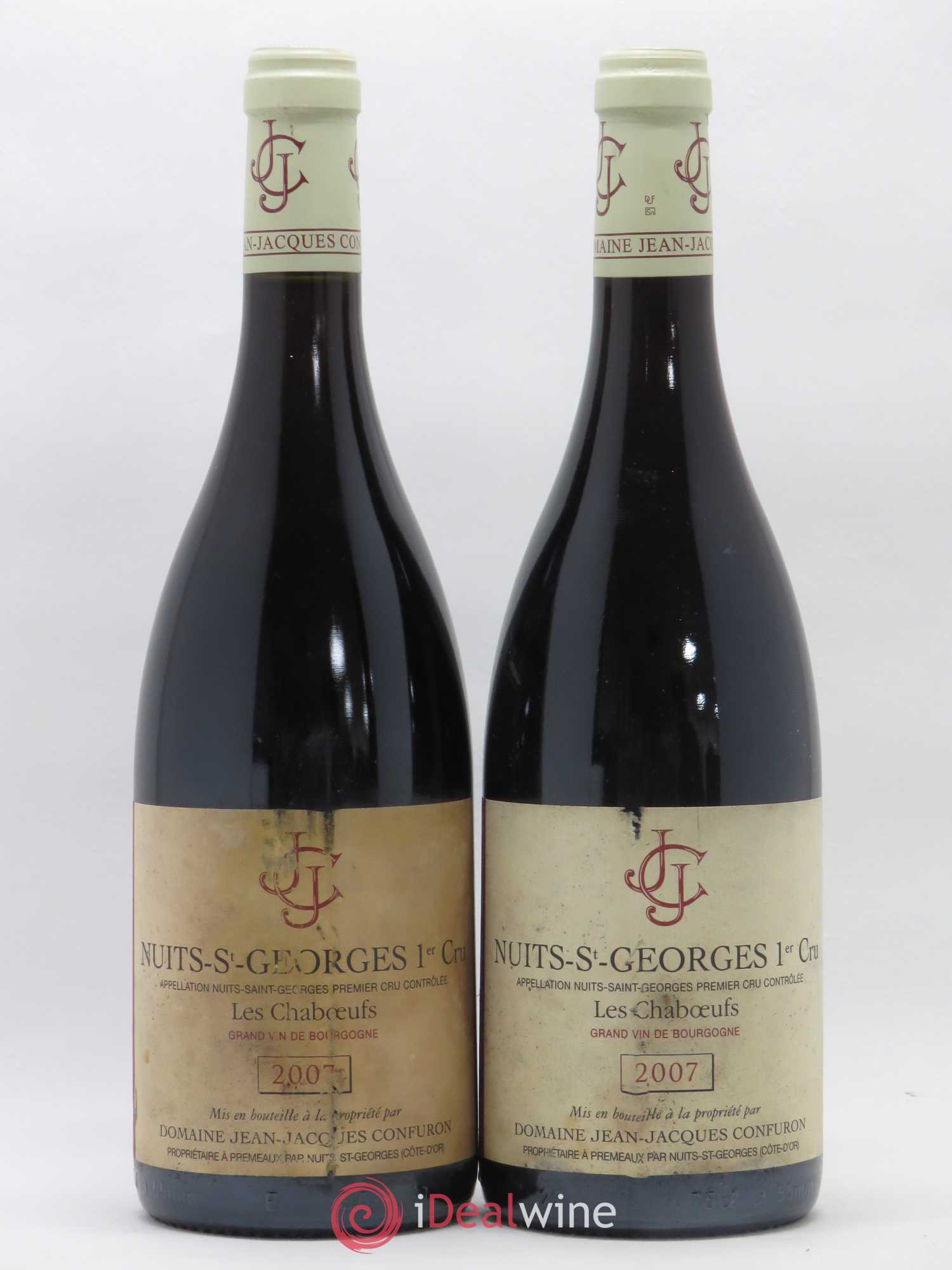 Nuits-Saint-Georges 1er Cru Les Chaboeufs Jean-Jacques Confuron 2007 - Lot de 2 bouteilles - 0